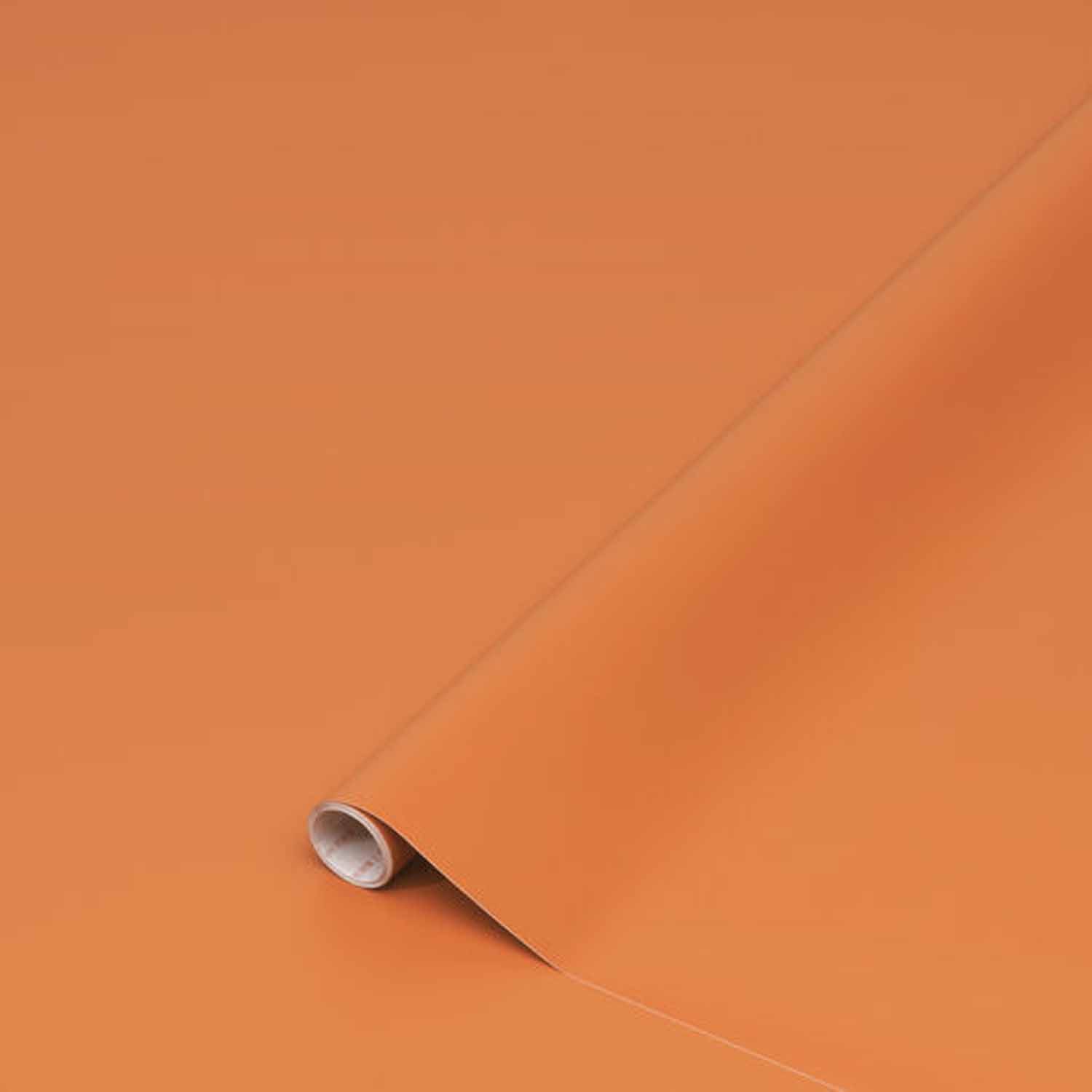 d-c-fix Möbelfolie Uni matt terracotta - selbstklebende Dekofolie Klebefolie Möbel Küche, Designfolie - pflegeleicht, zuschneidbar und rückstandslos entfernbar
