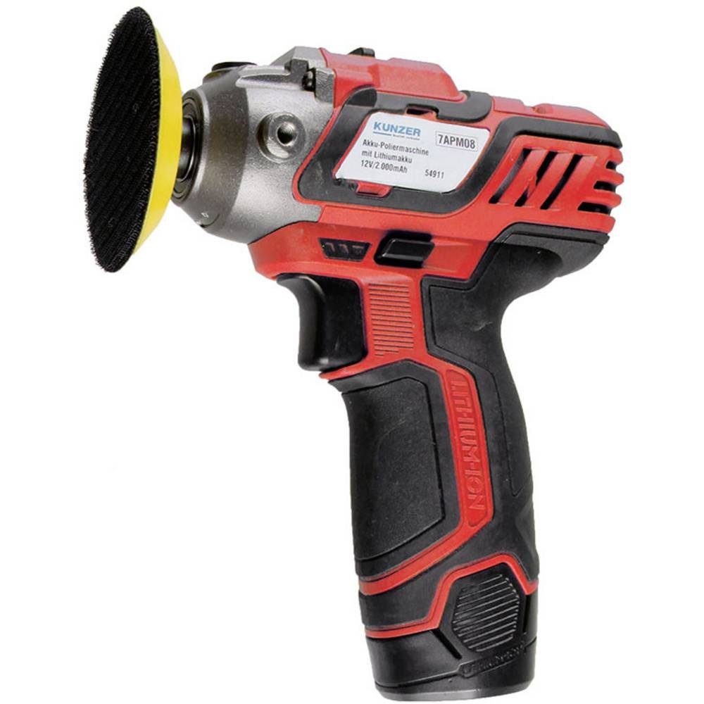 Kunzer Poliermaschine Akku-Poliermaschine mit Zubehör 7APM08