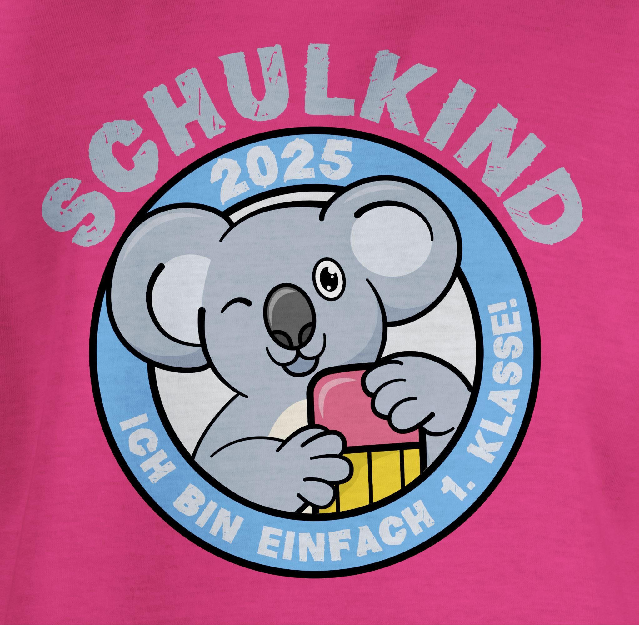 Shirtracer T-Shirt Schulkind 2025 Ich bin einfach 1. Klasse Koala Einschulung Mädchen