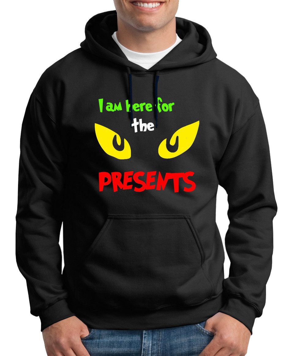 TShirt-People Kapuzenpullover Hoody I am here for the presents