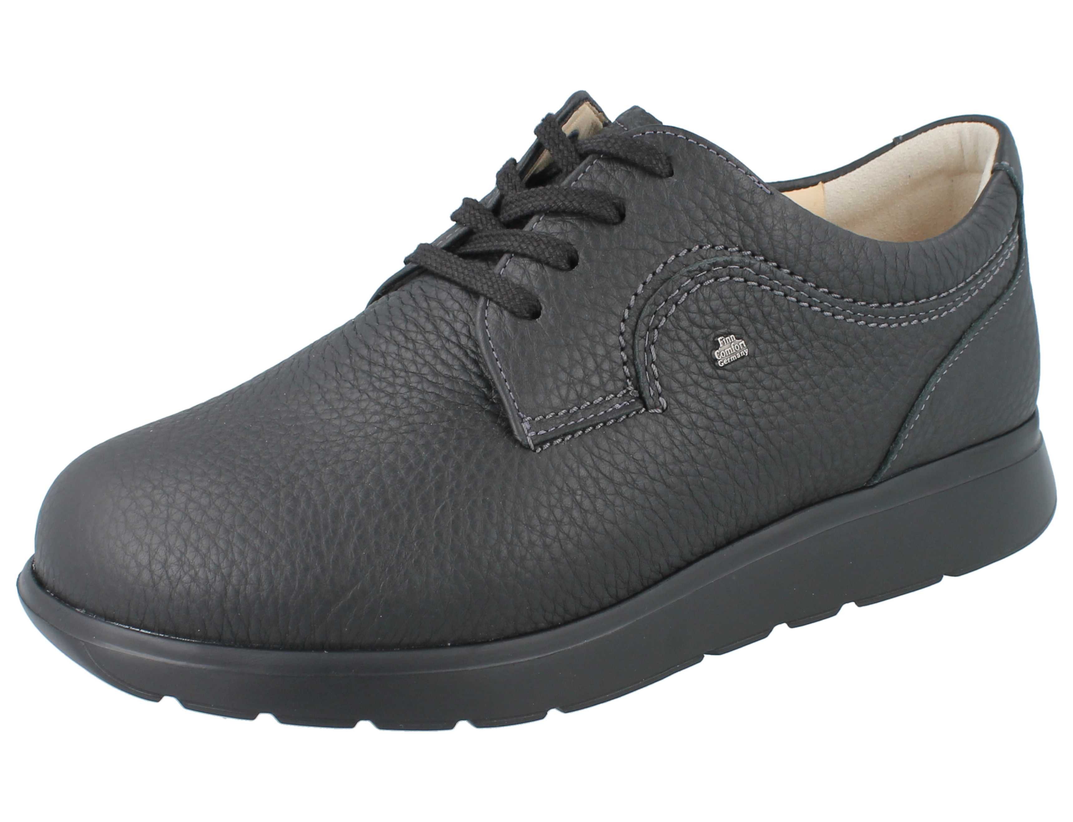 Finn Comfort FINN COMFORT PROPHYLAXE 97313 Herren Schnürschuhe schwarz Glattleder Schnürschuh Wechselfußbett