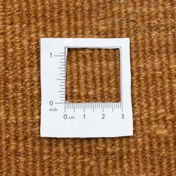 Wollteppich Gabbeh Teppich handgeknüpft braun, morgenland, rechteckig, Höhe: 18 mm, handgeknüpft