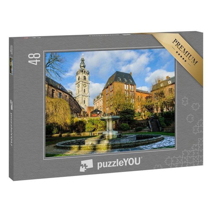 puzzleYOU Puzzle Glockenturm in Mons Belgien 48 Puzzleteile puzzleYOU-Kollektionen