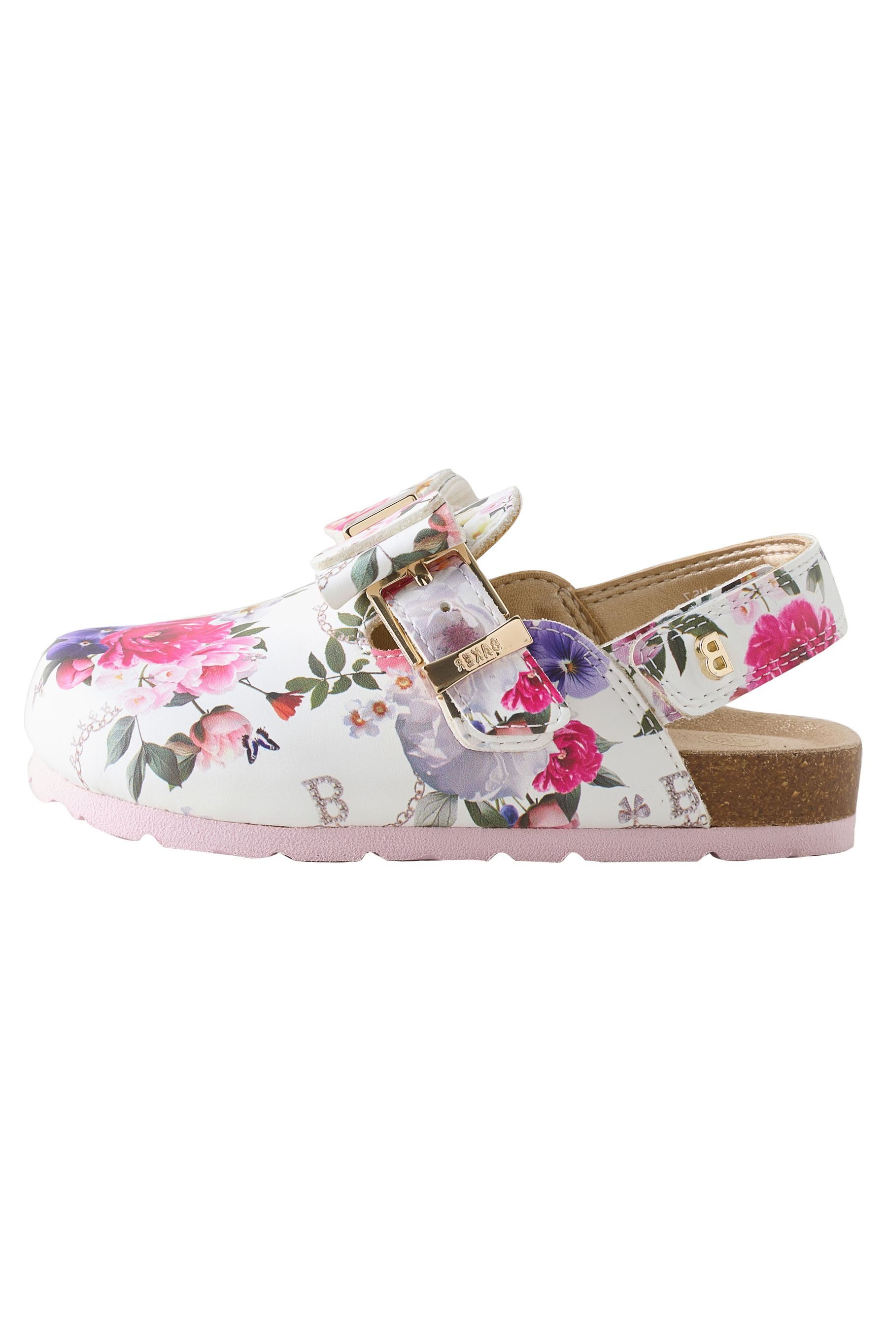 Baker by Ted Baker Baker by Ted Baker geblümte Mokassin-Clogs Pantolette