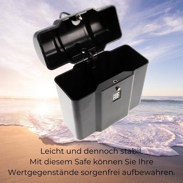 GarPet Strandmuschel Strandsafe Handy Bade Reise Safe Tresor Zahlenschloss Mini Urlaub Box