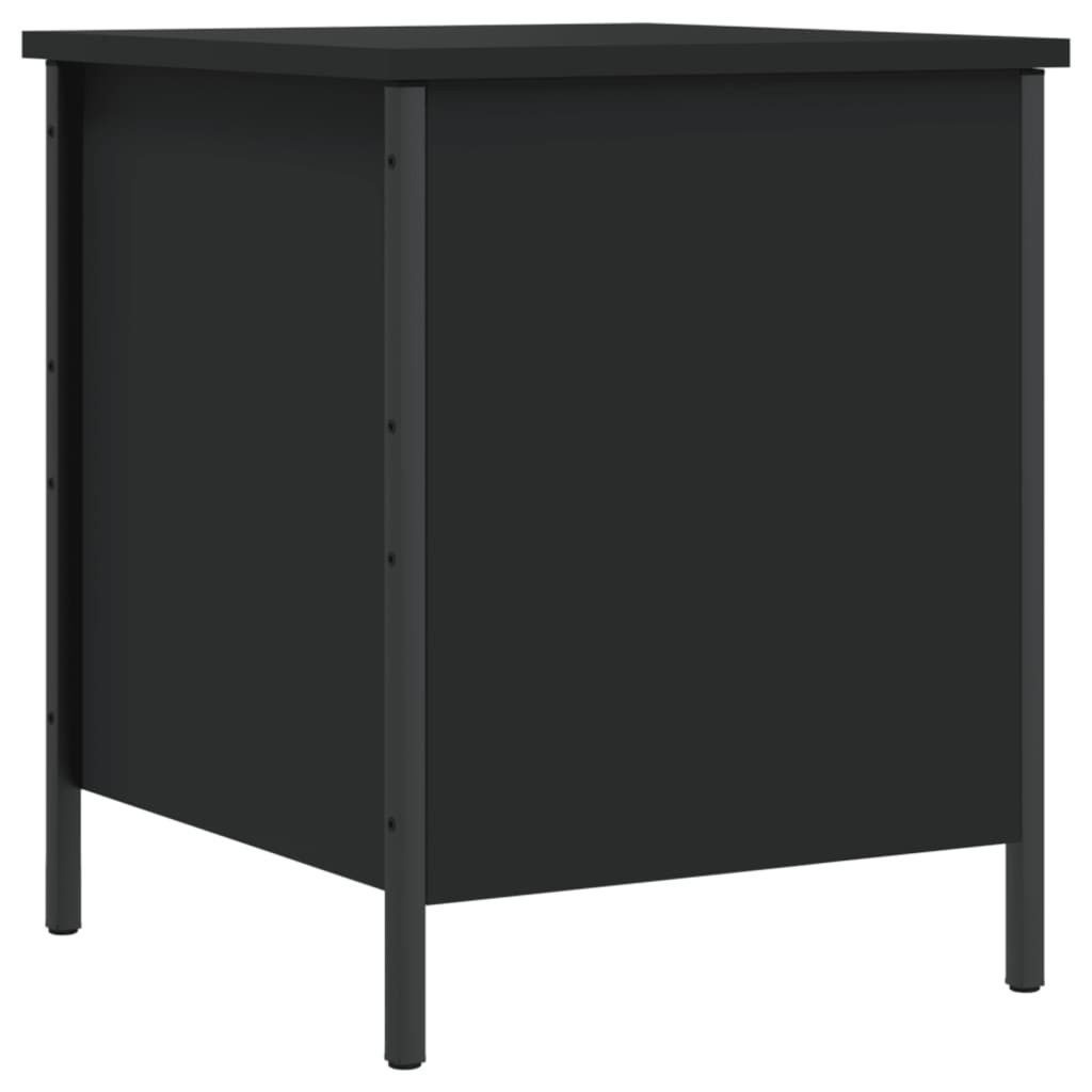Sitzbank Sitzbank mit Stauraum Schwarz 40x42,5x50 cm Holzwerkstoff