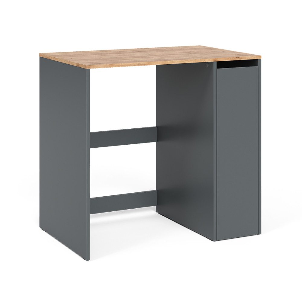 Vicco Waschmaschinenumbauschrank Viktor, Anthrazit/Goldkraft Eiche, 93.6 x 88.2 cm mit Rollcontainer (1-St)