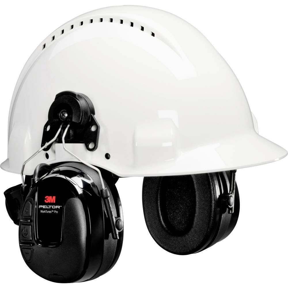 3M Peltor 3M Headset, Pro FM Kapselgehörschutz PELTOR™ Helmbefestigung, 3M™ Radio Radio mit WorkTunes™ inkl