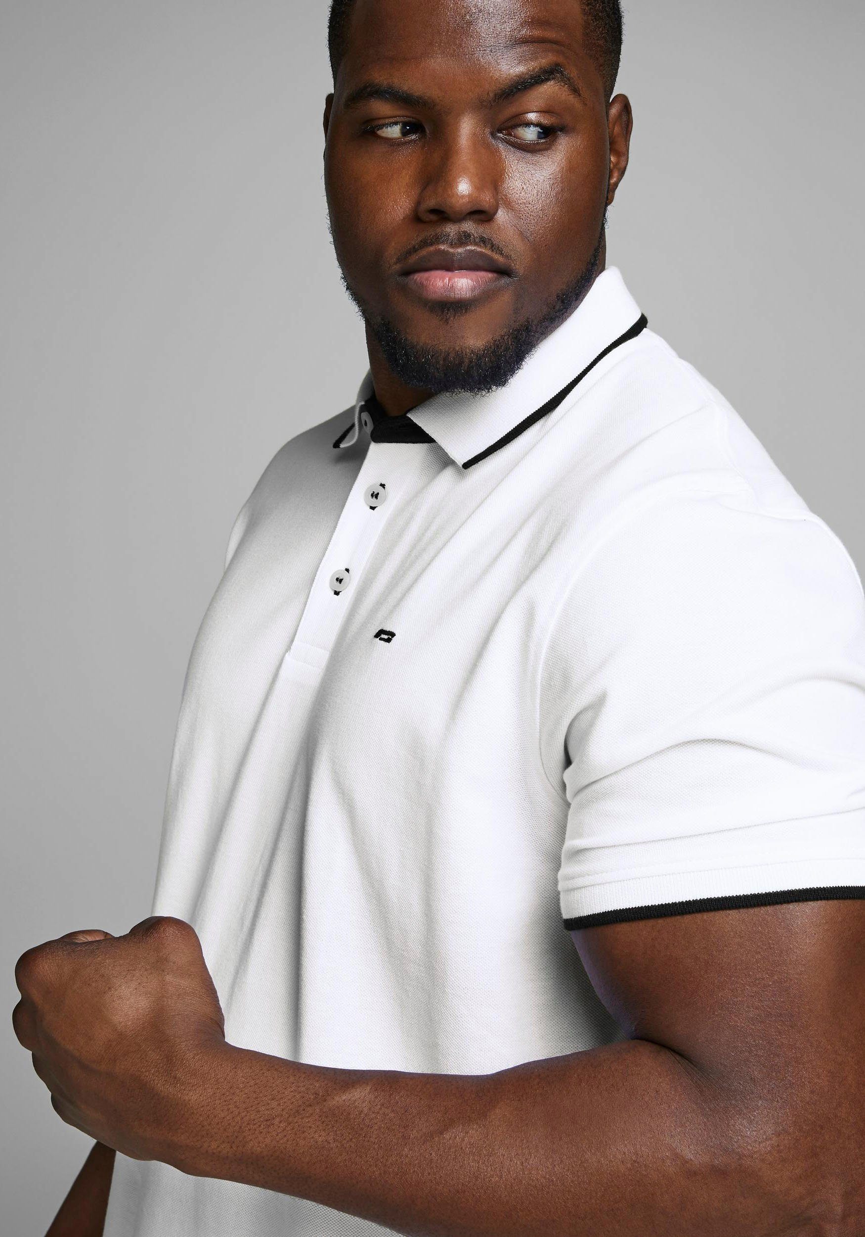 Jack & Jones PlusSize Poloshirt JJEPAULOS POLO SS NOOS PLS Baumwolle, regular fit – Bild 2 von 5