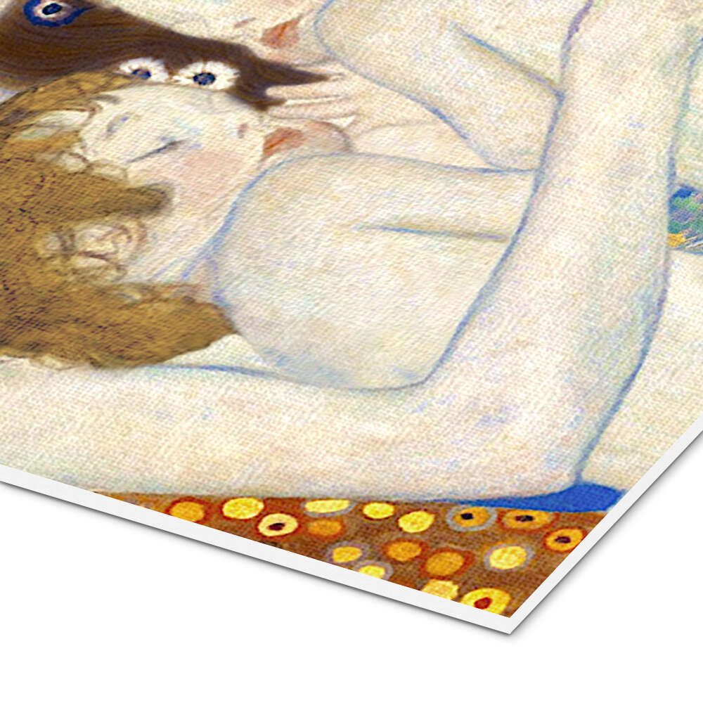 Posterlounge Wandbild Mutter und Zwillinge V, Gustav Klimt, erhältlich als Poster, Leinwandbild, Wandsticker oder Acrylglasbild
