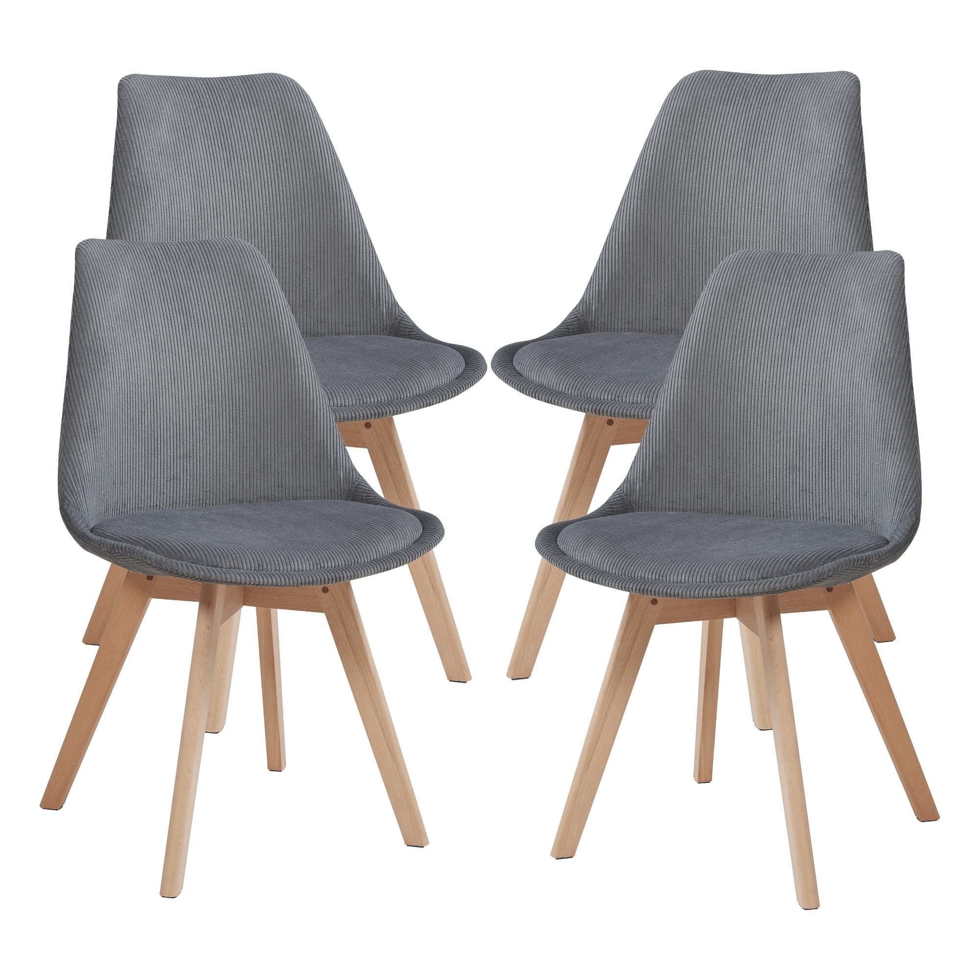 en.casa Esszimmerstuhl (Set, 4 St), »Fläten« günstig online kaufen