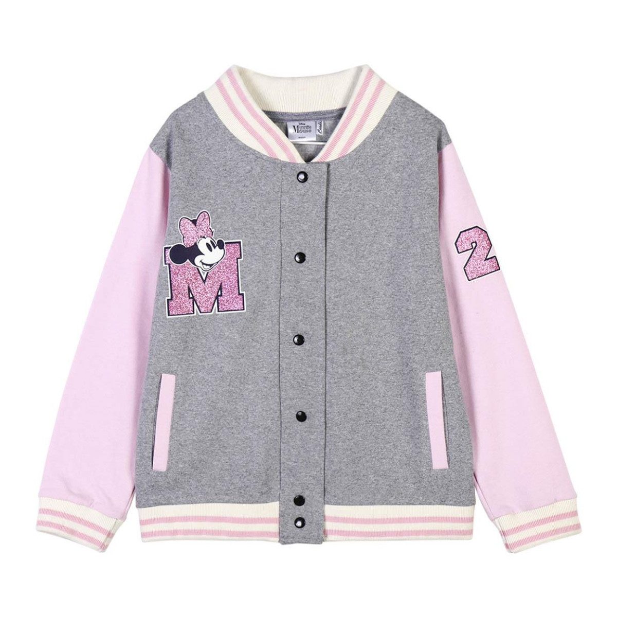 Sweatshirt Disney Minnie Zip-Up Sweatshirt – Mädchen Jacke Freizeit Baumwollmix