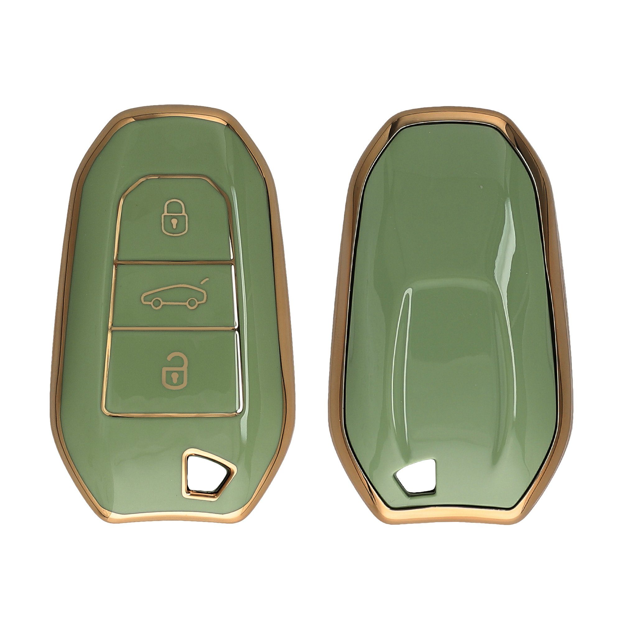 kwmobile Schlüsseltasche Autoschlüssel Hülle für Opel, Schlüsselhülle  Silikon Cover