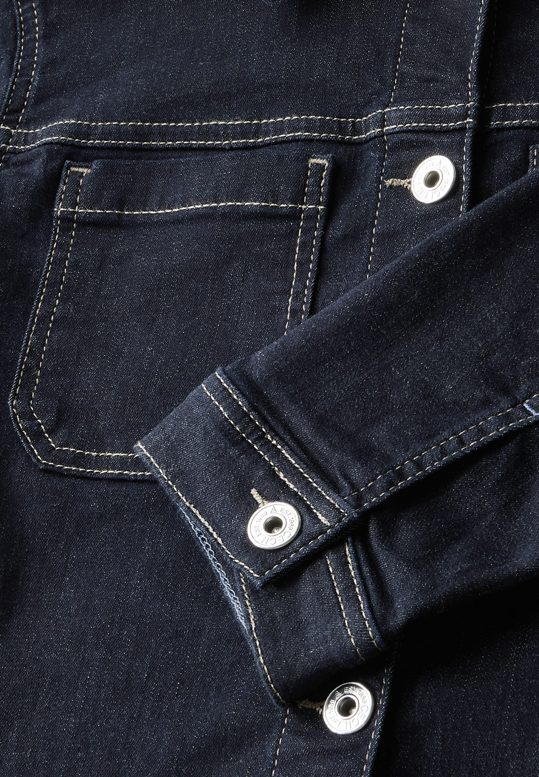 CECIL Jackenblazer SET_Style Denim Overshirt Rins günstig online kaufen