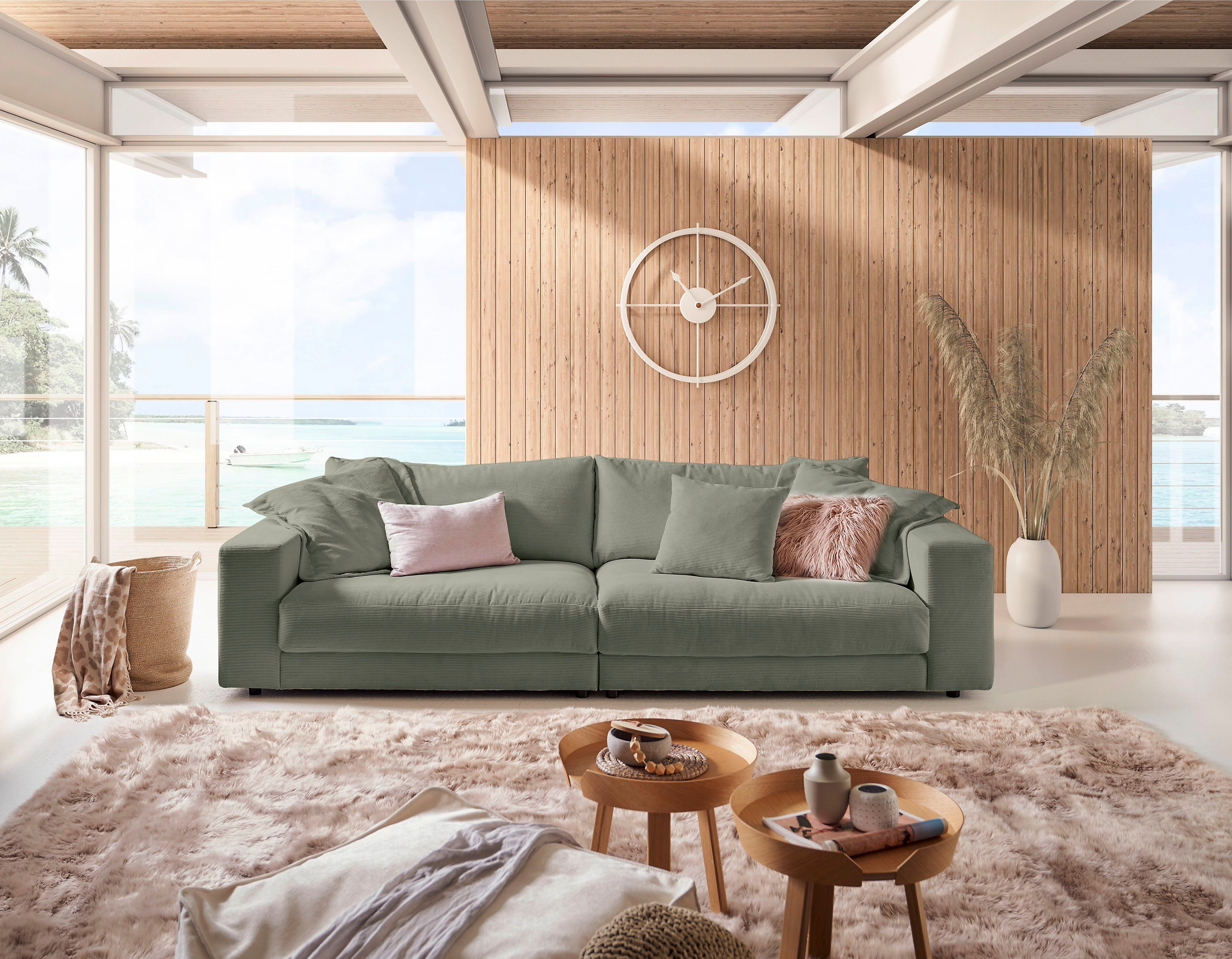 Candy Breitcord 3C Zeitloses Enisa, Fein- Big-Sofa in stylisches und Loungemöbel, und