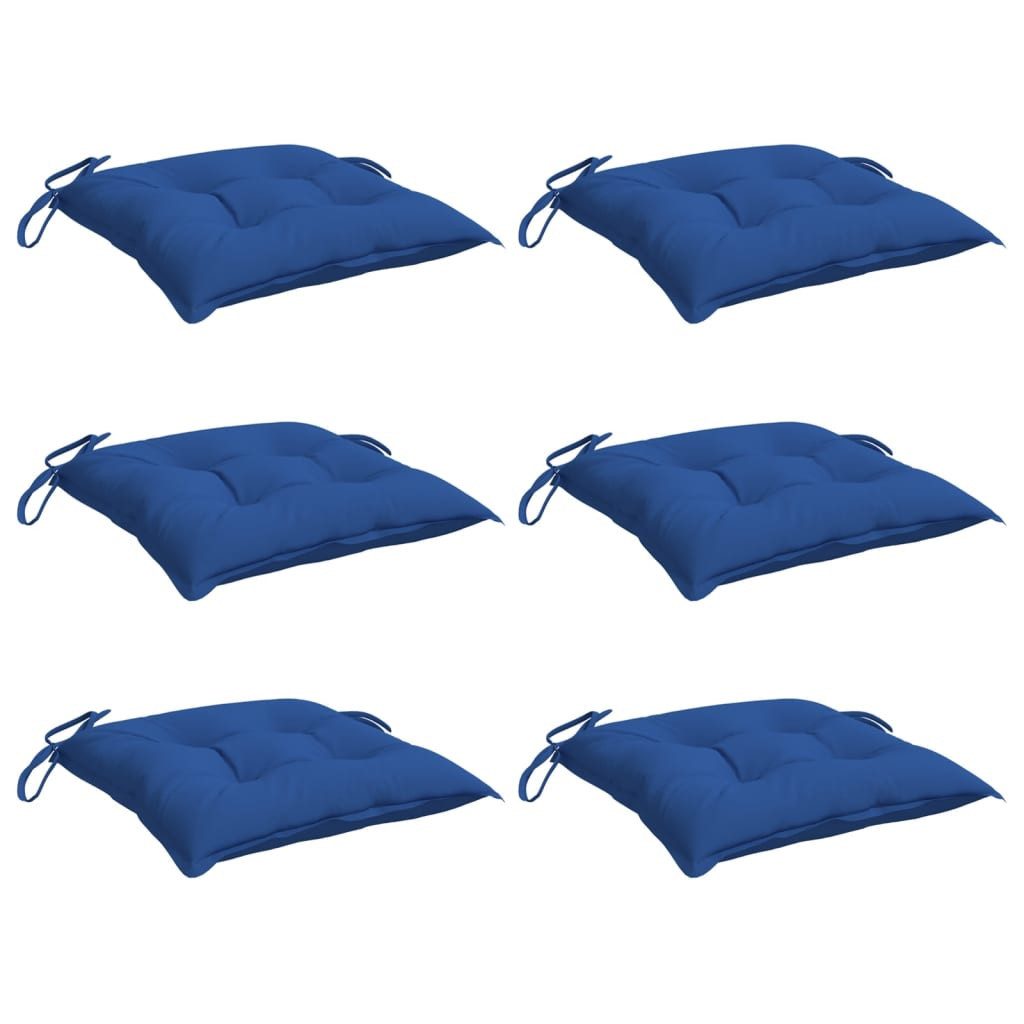 vidaXL Sitzauflage Stuhlkissen 6 Stk. Blau günstig online kaufen