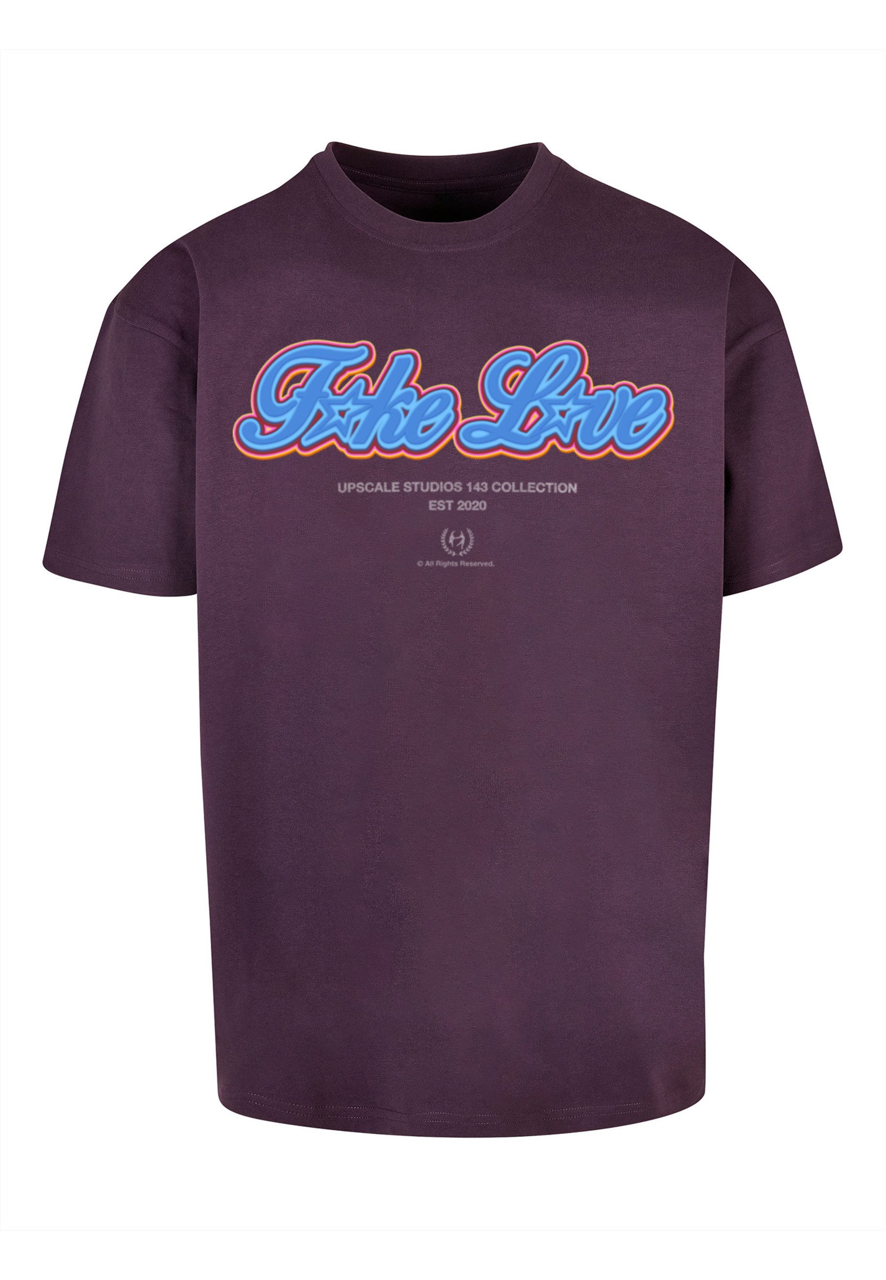 T-Shirt Upscale by Mister Tee Herren F*ke L*ve Heavy Oversize Tee