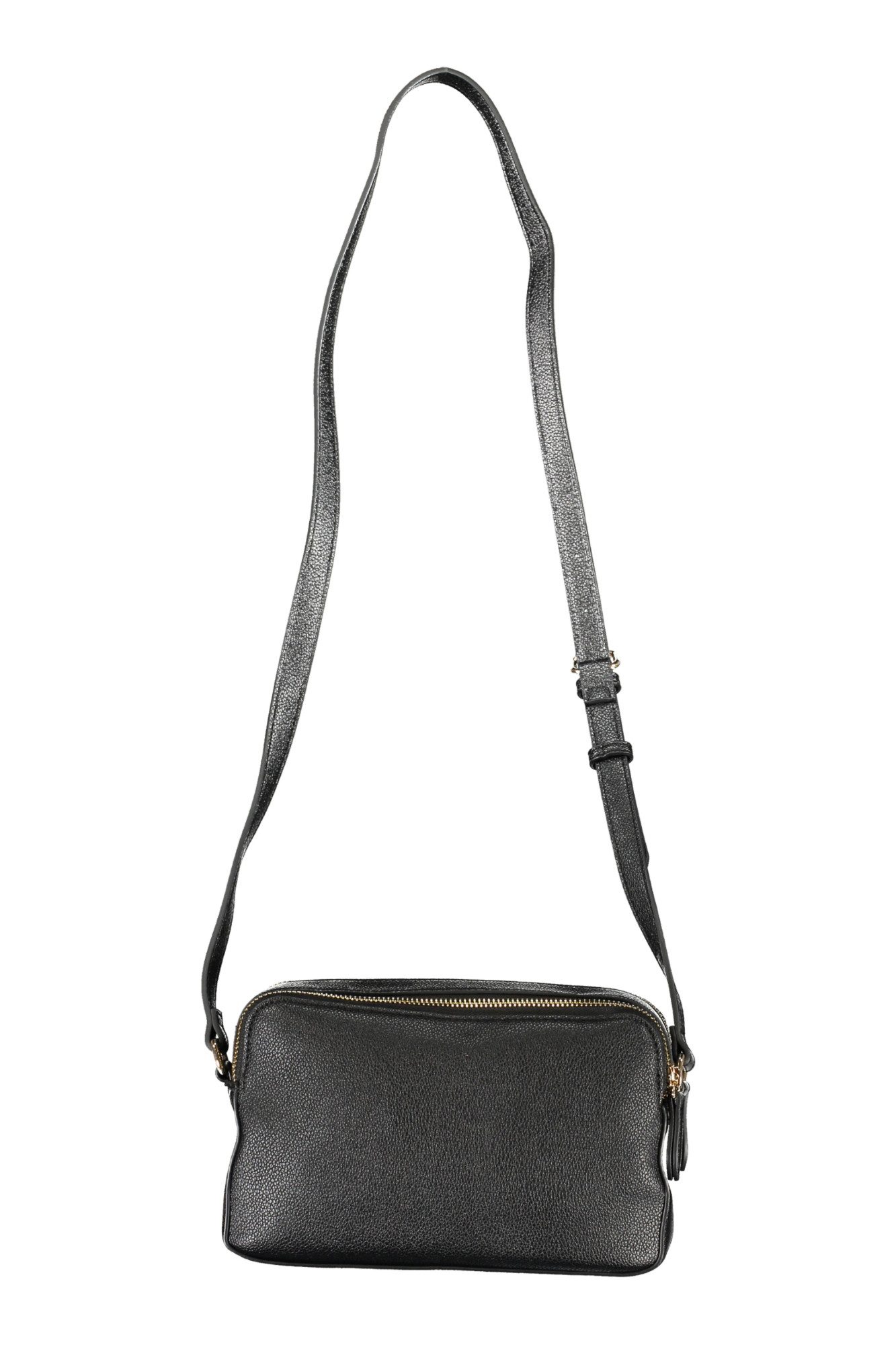 TWINSET Umhängetasche, Damen-Kameratasche Schwarz: 2 Fächer, Verstellbarer Gurt, Elegant