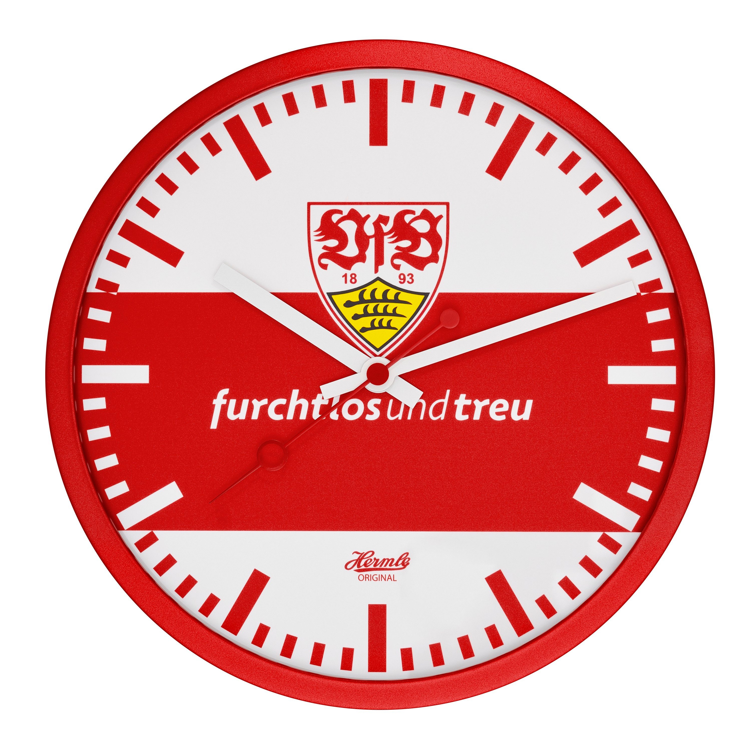 Hermle Wanduhr VFB Stuttgart Version furchtlos und treu 31893-002100 (Ideal auch als Geschenk)