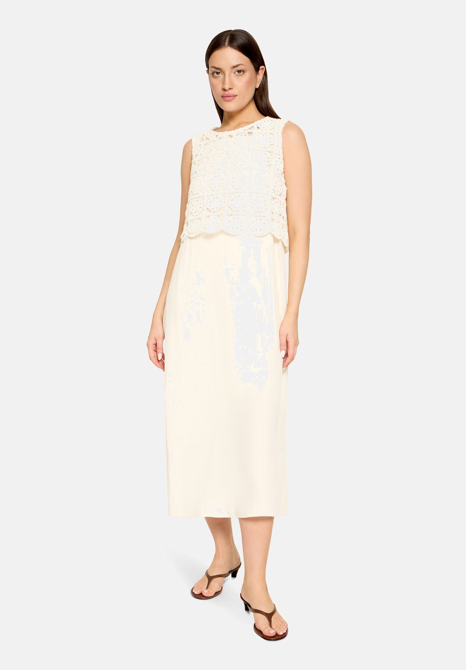 Cartoon Druckkleid Damen mit Stickerei