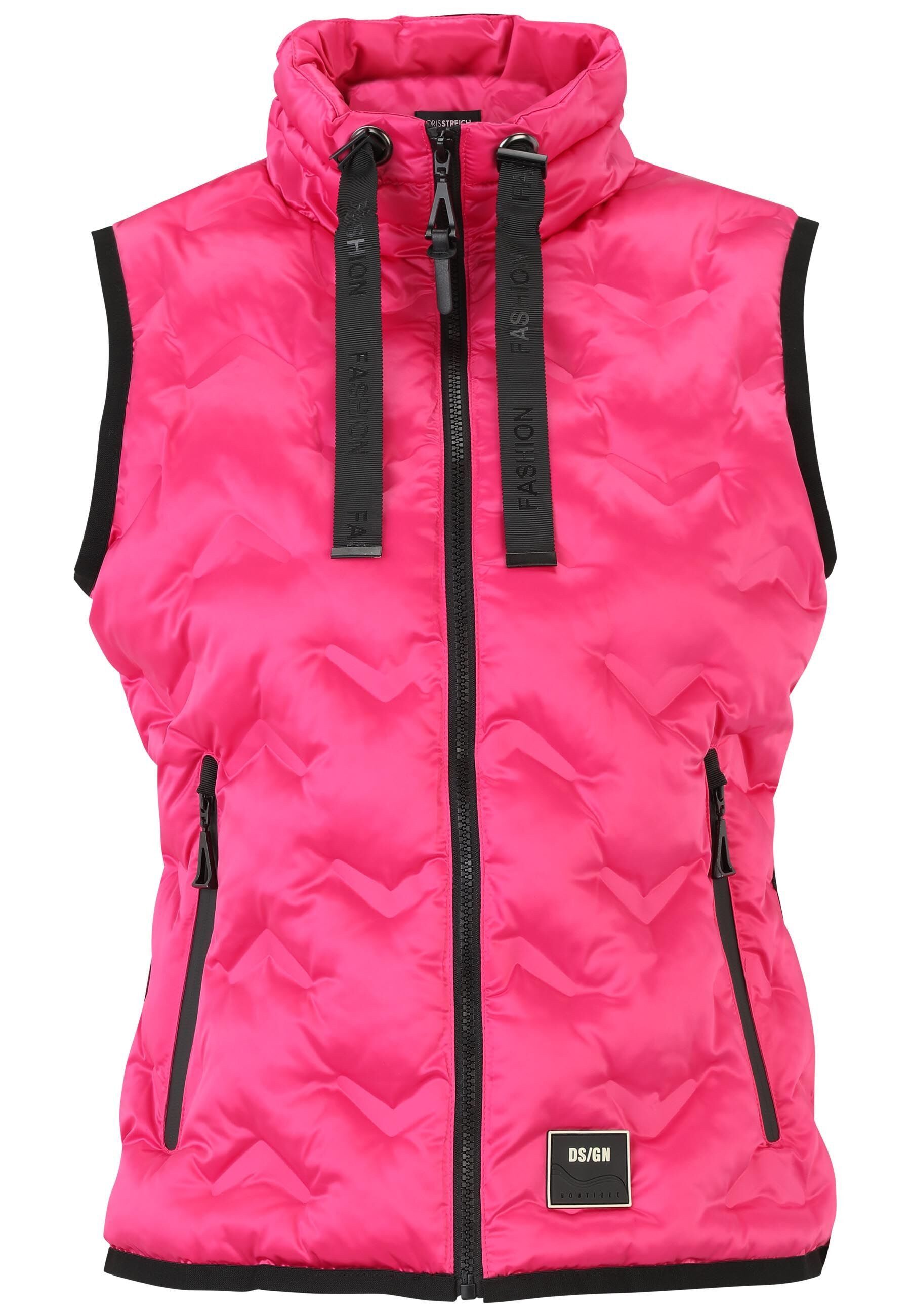 Doris Streich Steppweste mit Allover 3D-Prägemuster günstig online kaufen