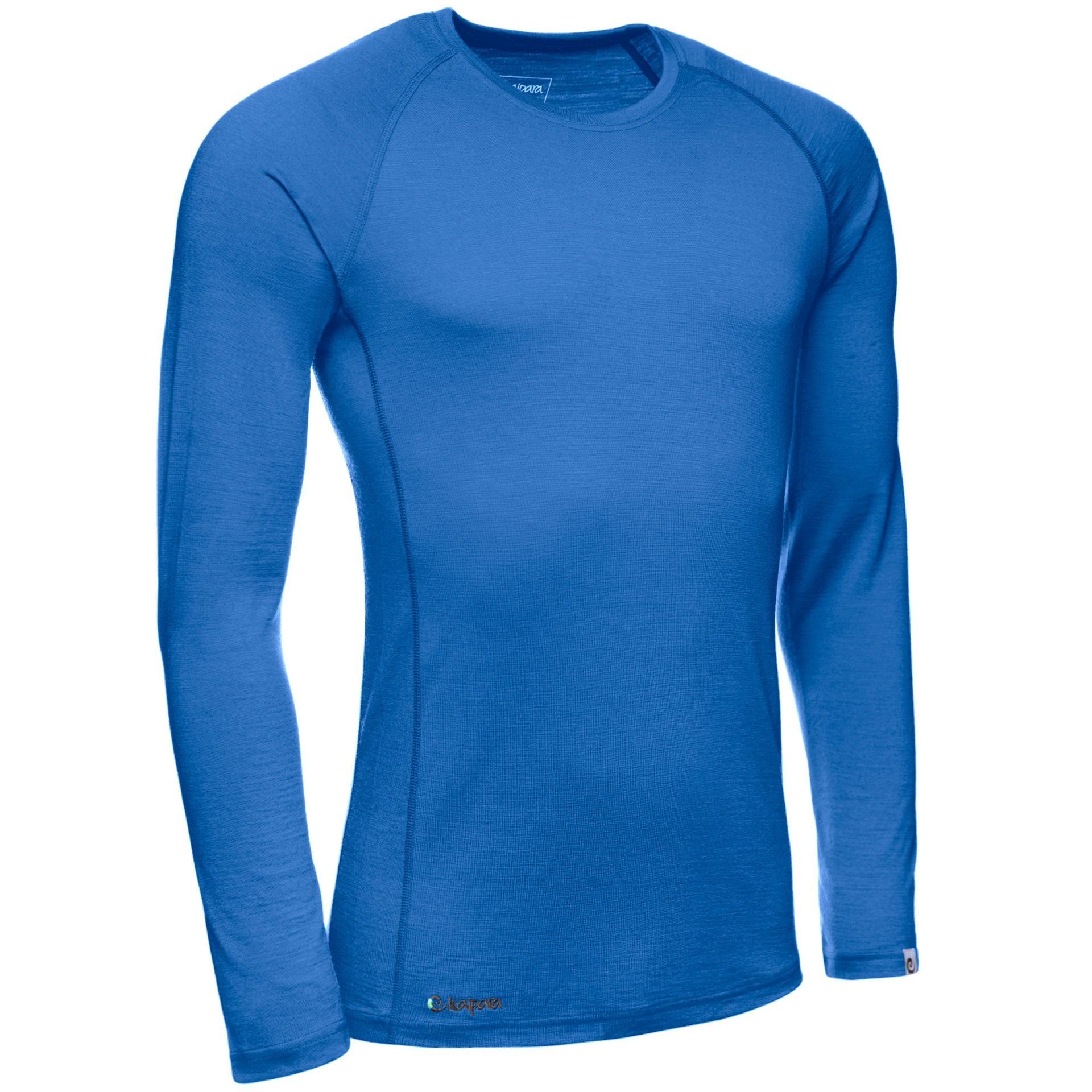 200 Herren in Merino Royal Longsleeve Kaipara Sportswear (1-tlg) Langarmshirt aus Raglan Slimfit Merinowolle Germany - Made Merino reiner