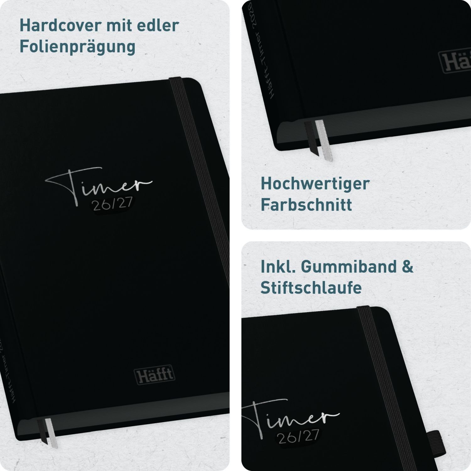 Häfft Schülerkalender Häfft-Timer Deluxe Jugendkalender 2026/2027 / A5