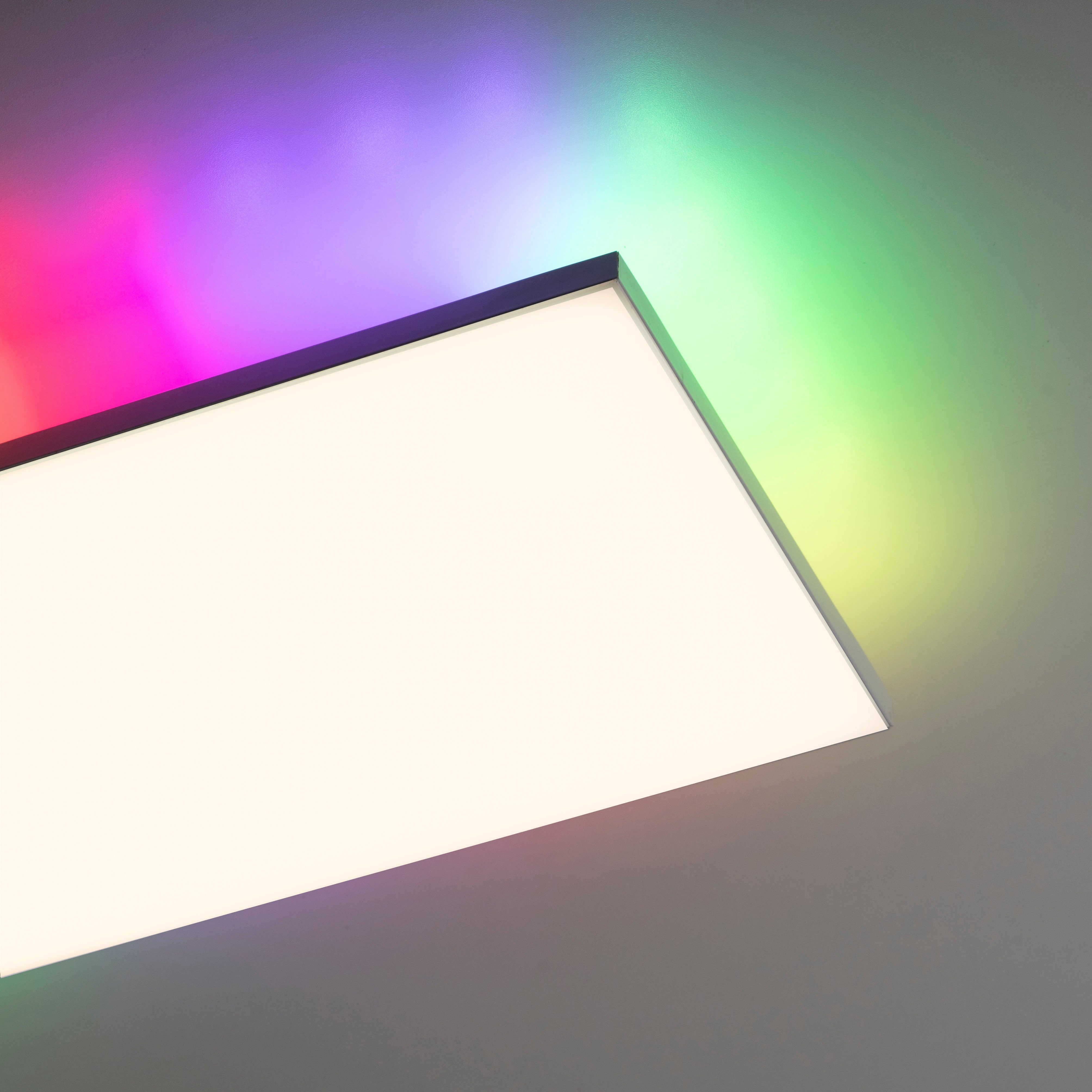 JUST LIGHT Deckenleuchte CONRAD, LED fest integriert, warmweiß - kaltweiß, LED, CCT - über Fernbedienung, RGB-Rainbow, dimmbar über Fernbedienung