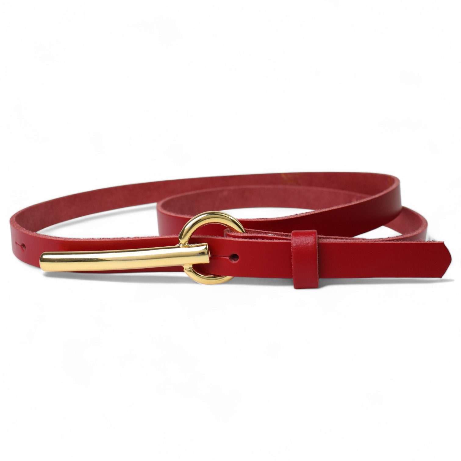 Ledergürtel Damen Rindsleder schmal