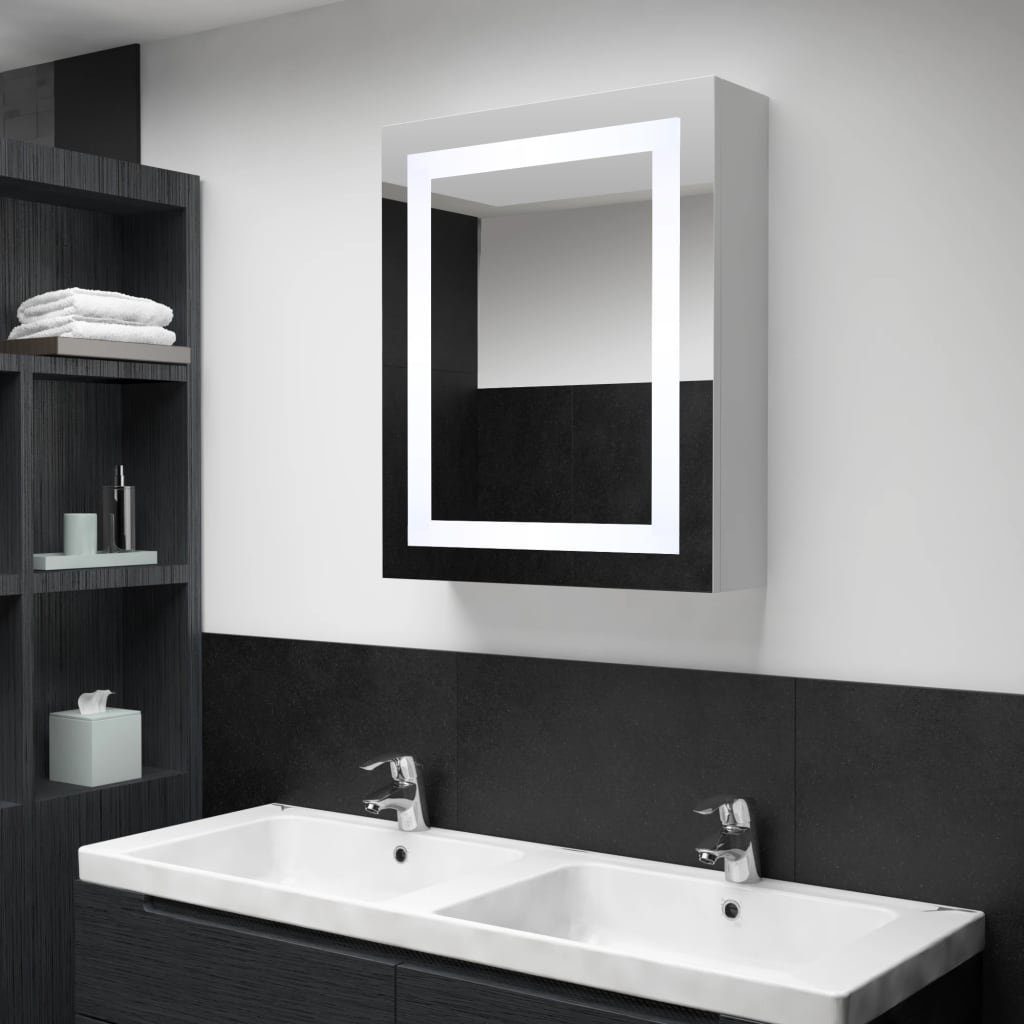 Offizielle Seite vidaXL Badezimmerspiegelschrank LED-Spiegelschrank cm 50x13x70