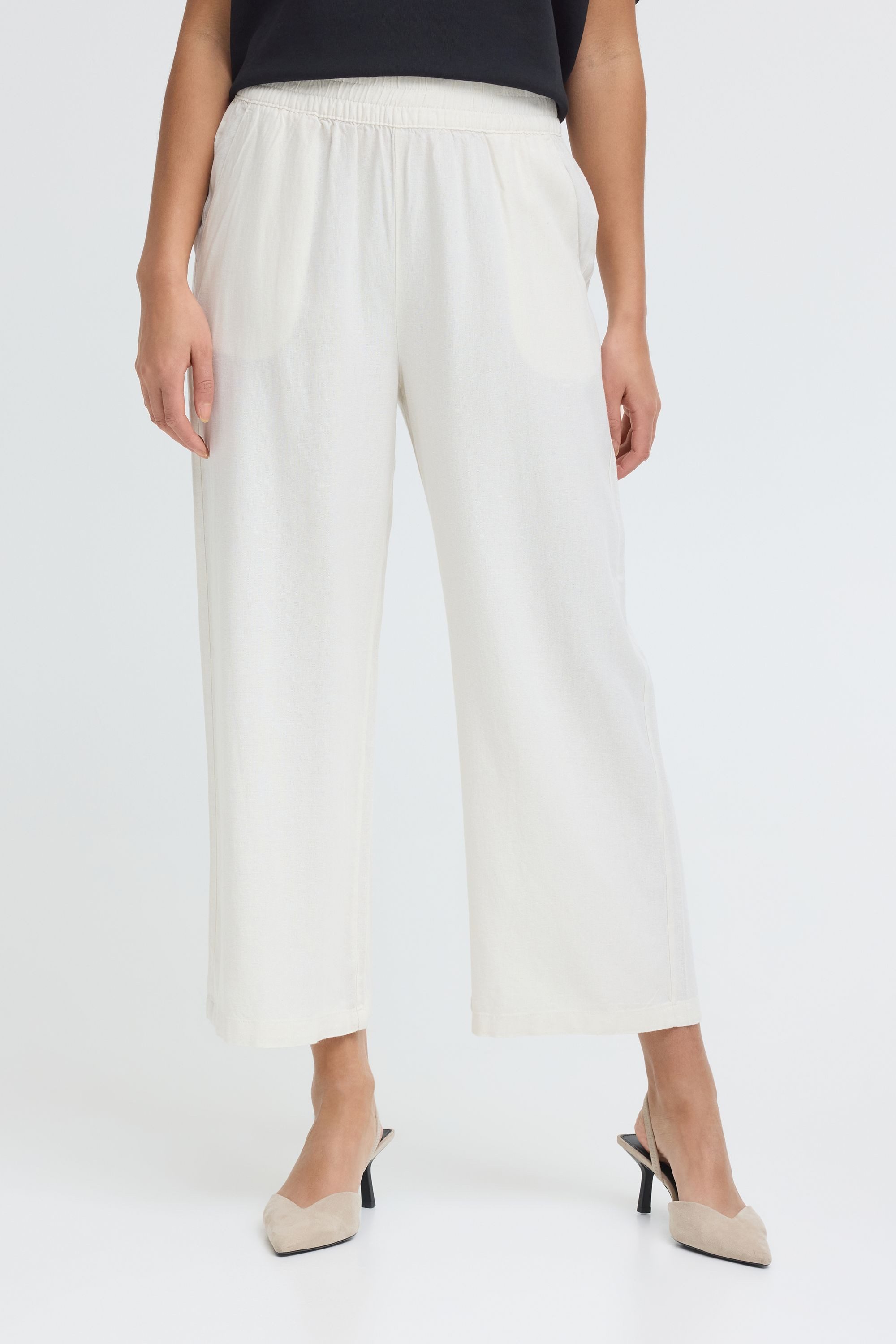 OXMO Loungehose OXNInna Leichte Cropped Hose 3/4 - Loose Fit