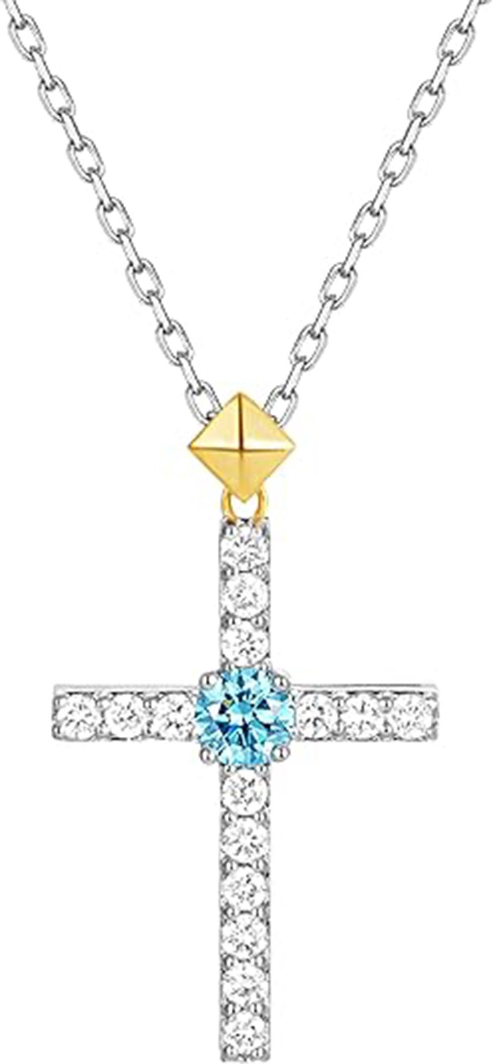 Jumpeak Kette mit Anhänger Halskette,Halsketten für Männer und Frauen,halskette gold damen, erstkommunion geschenk mädchen,geschenk zur firmung mädchen