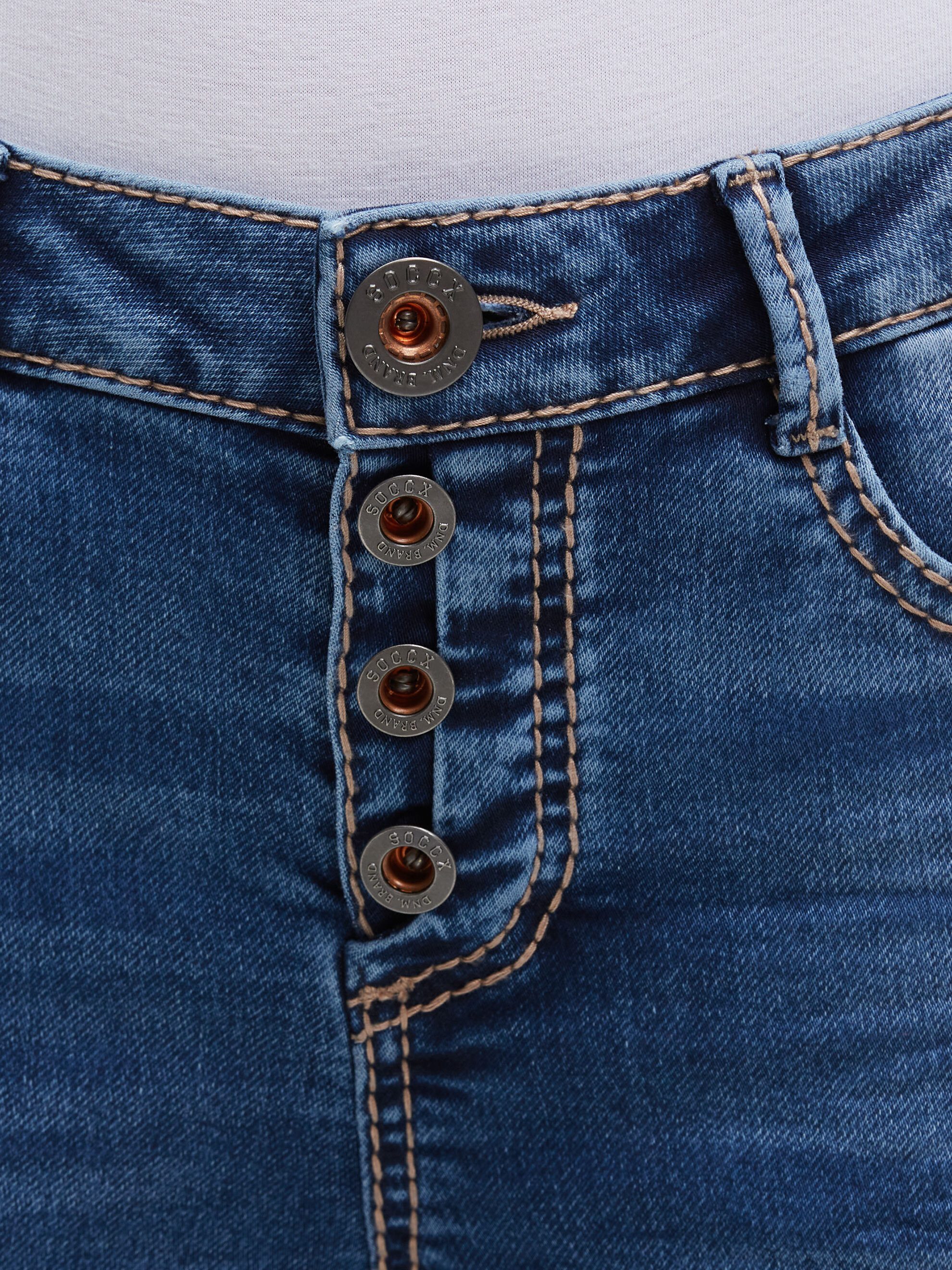 SOCCX Slim-fit-Jeans mit verkürztem Bein – Bild 4 von 5