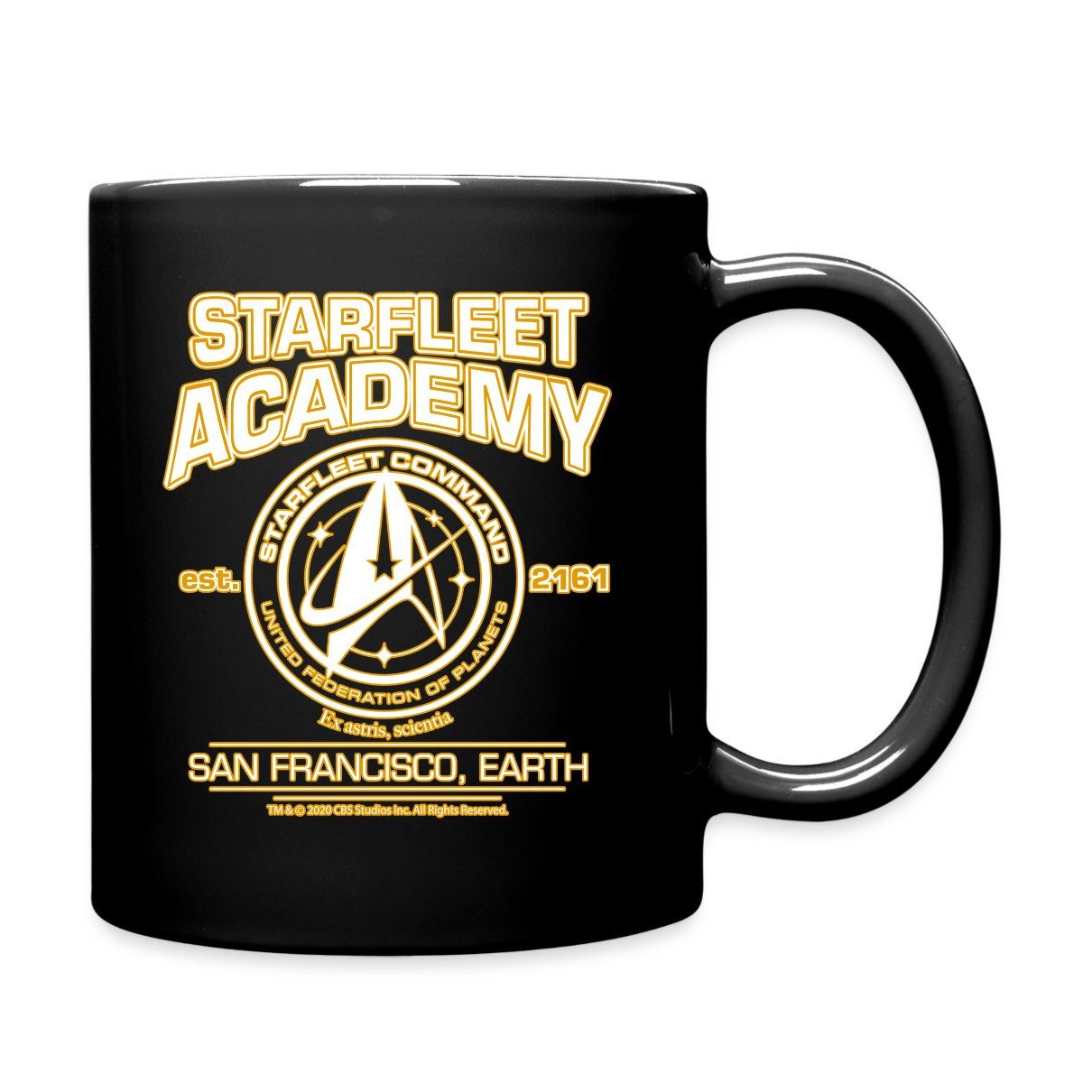 Spreadshirt Tasse Star Trek Discovery Starfleet Academy Tasse Einfarbig, Keramik