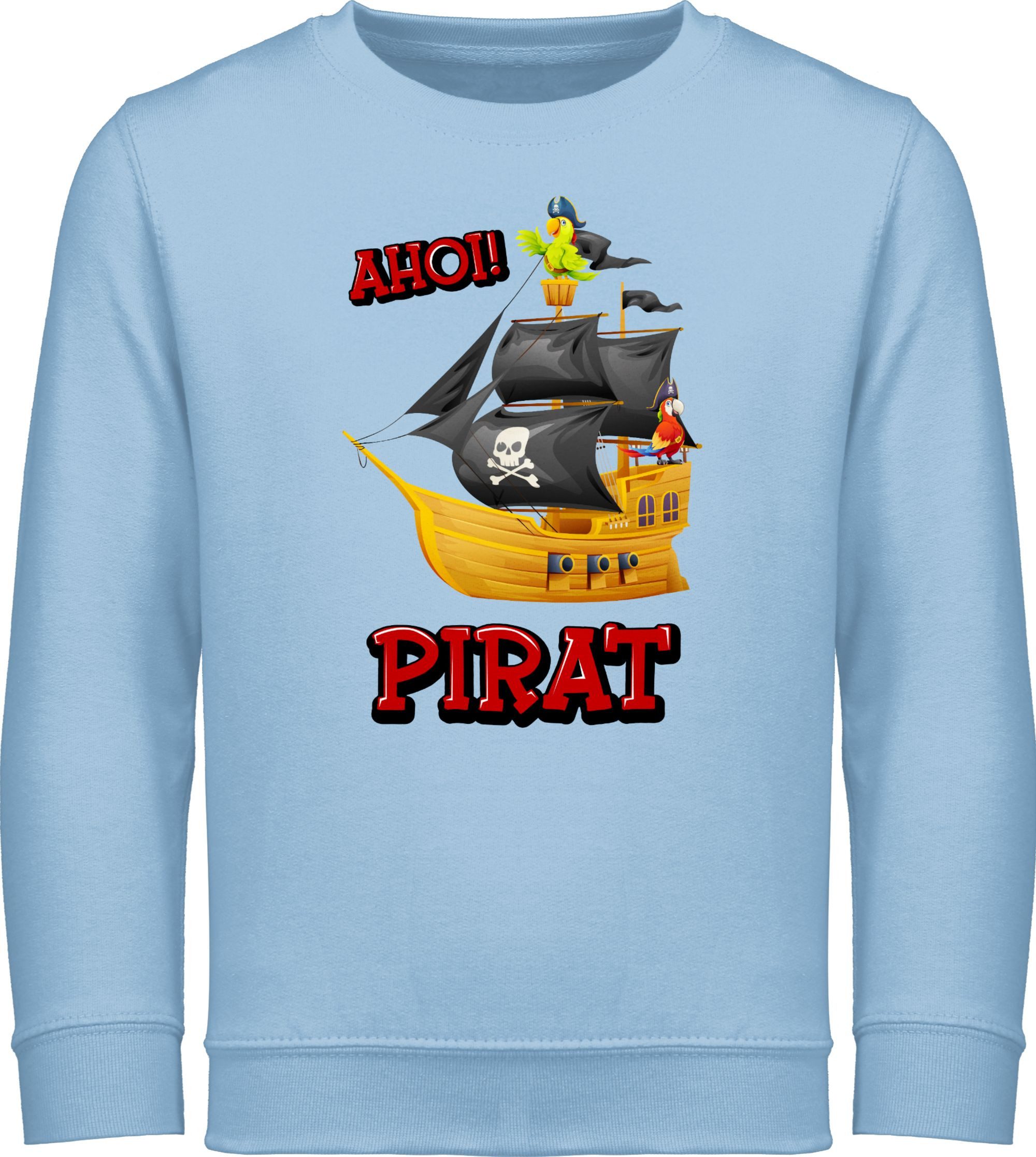 Sweatshirt Ahoi Pirat, Piratenschiff, Piratenmotiv, Piratenparty, Ahoi Pirate