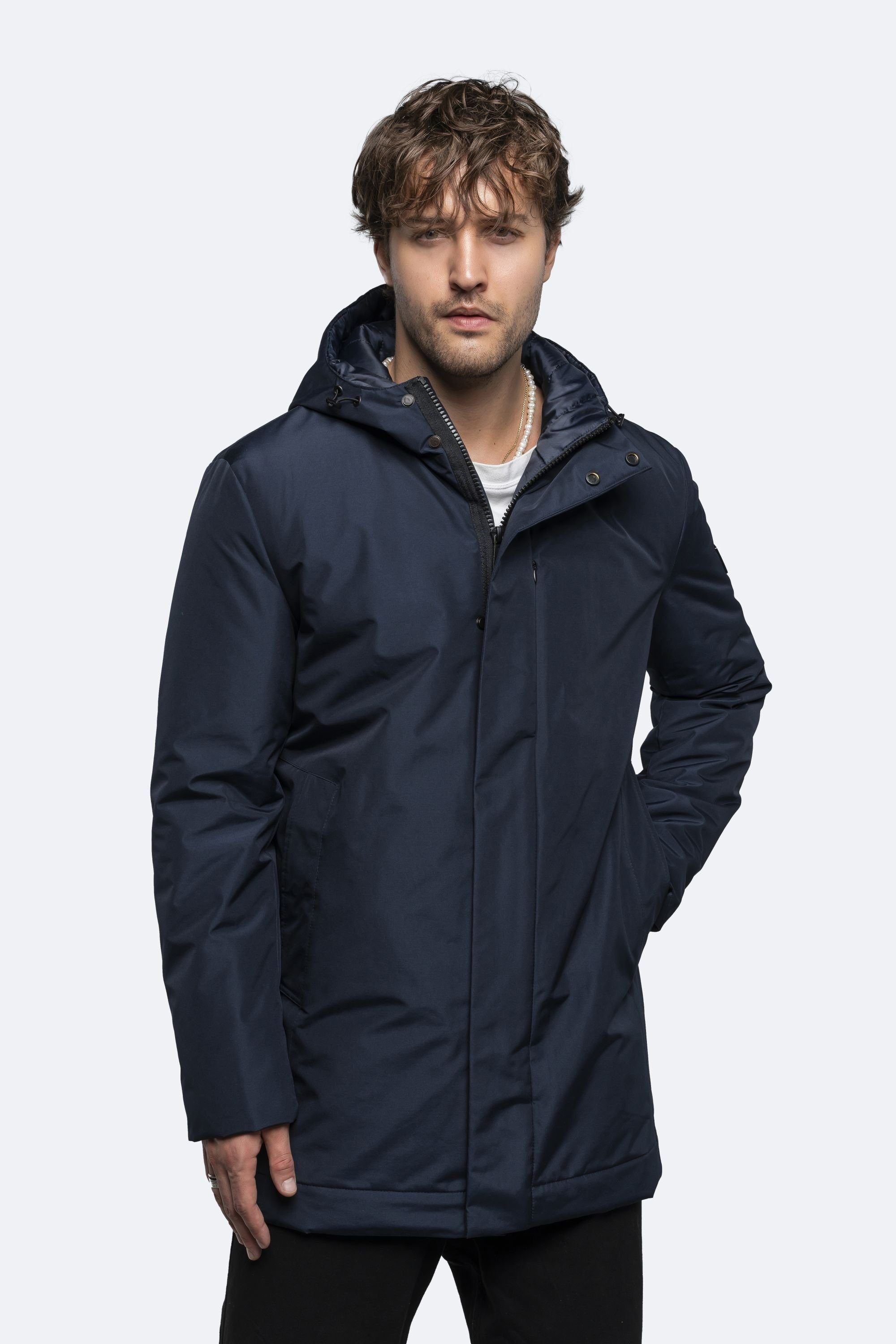 CARISMA Winterjacke mit Kapuze Navy