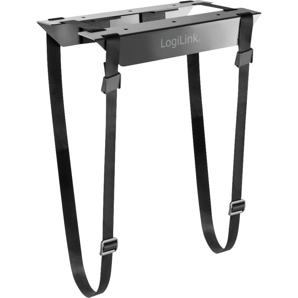 LogiLink Laptop-Ständer LogiLink PC Halterung Untertisch EO0009 Schwarz Belastbar bis=10 kg