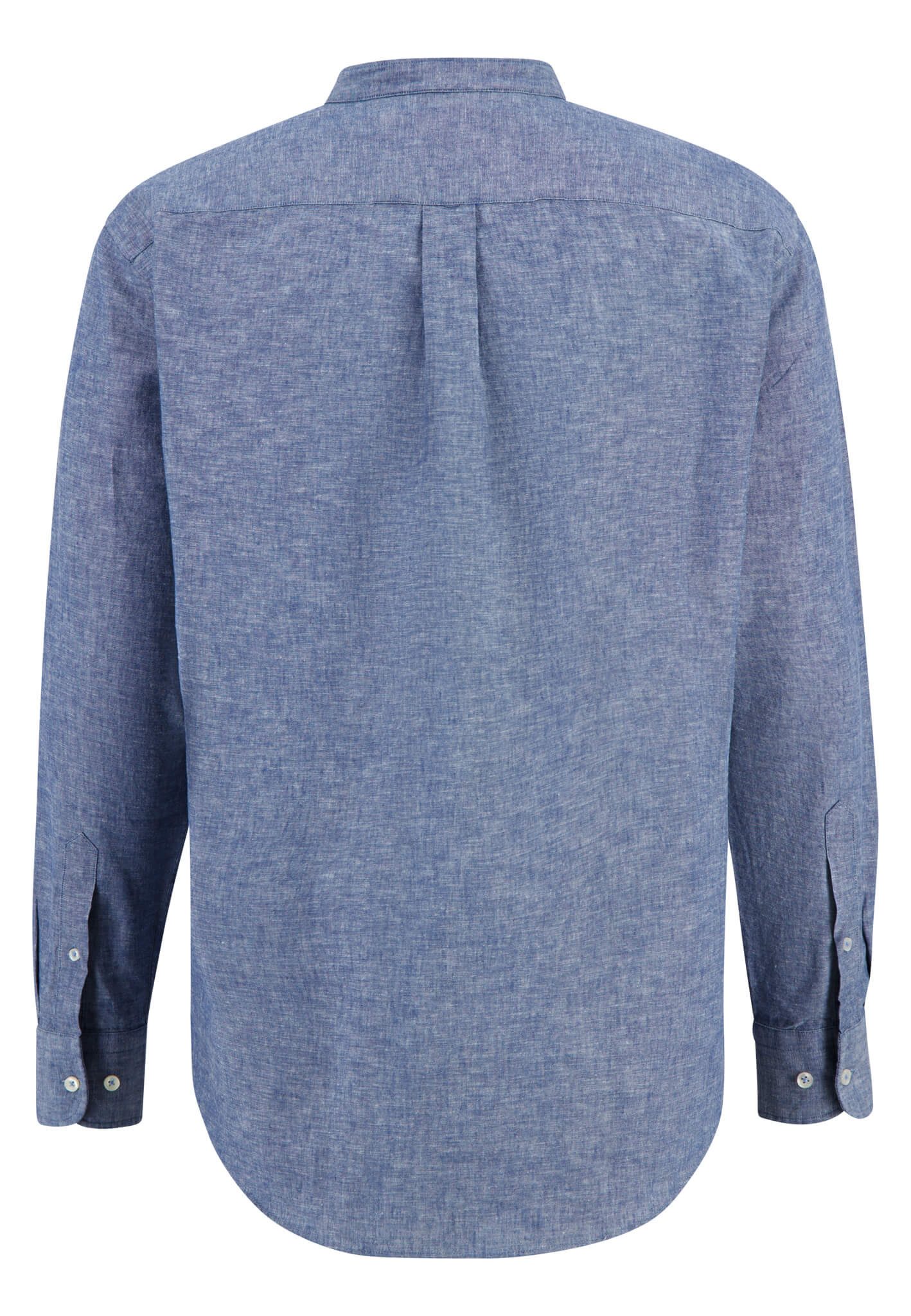 FYNCH-HATTON Langarmshirt Cotton Hemp Mix, Stand Up, 1/1