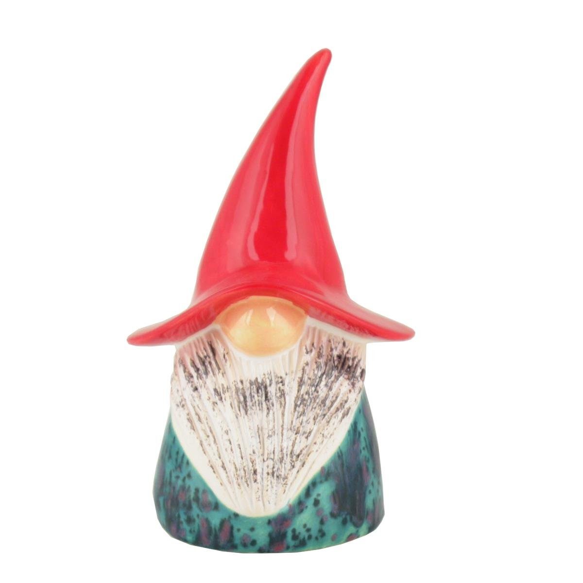 Tangoo Gartenfigur Tangoo Keramik-Wichtel mittelgrün gesprenkelt, (Stück)