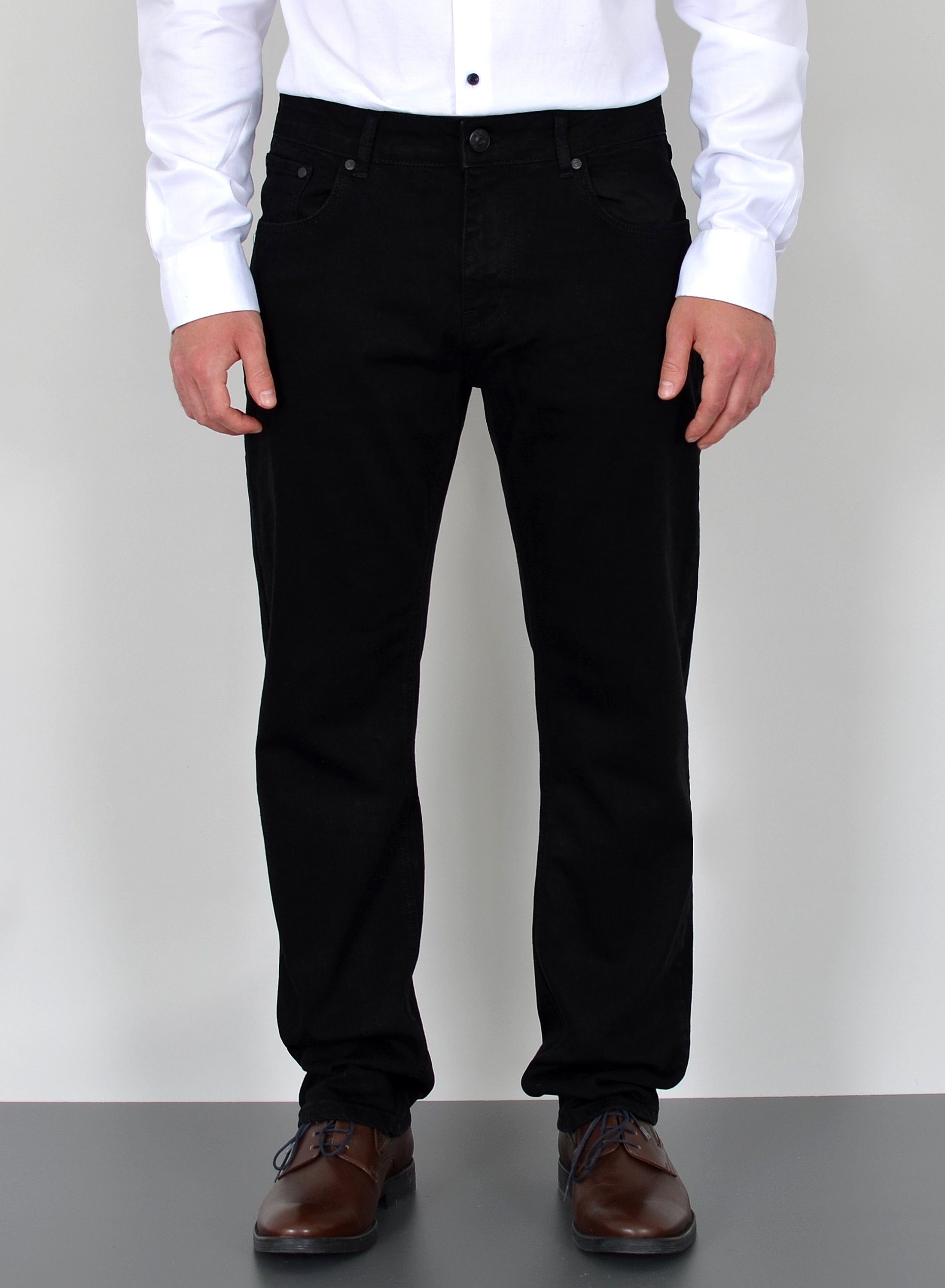 Siviglia Denim Jeanshose in Schwarz für Herren Herren Bekleidung Jeans Jeans mit Gerader Passform 