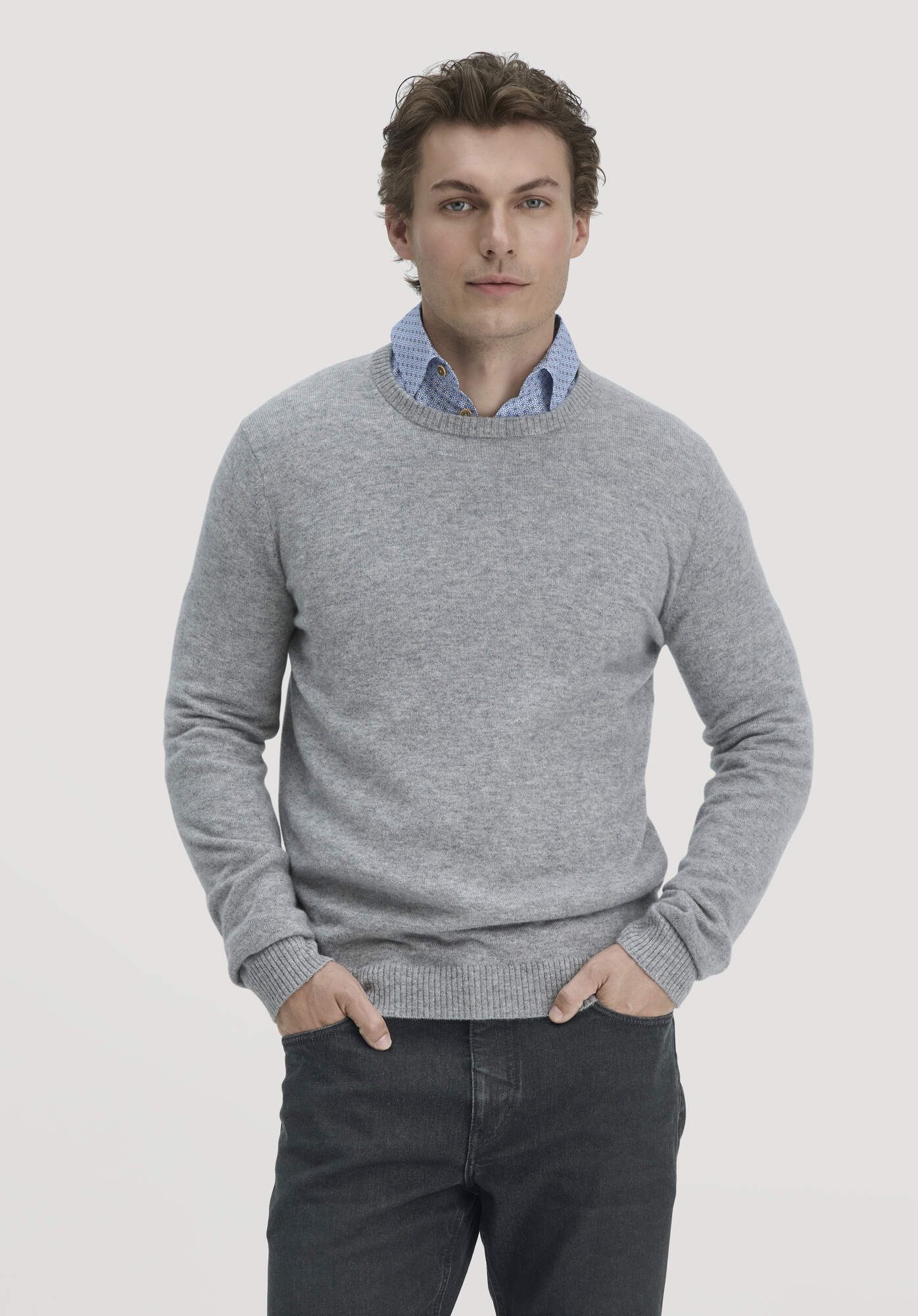 Hessnatur Strickpullover aus reinem Kaschmir (1-tlg) günstig online kaufen