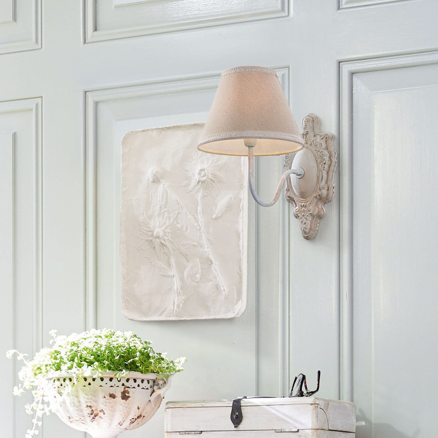 Mirabeau Wandleuchte Wandlampe Ascoux antikbeige