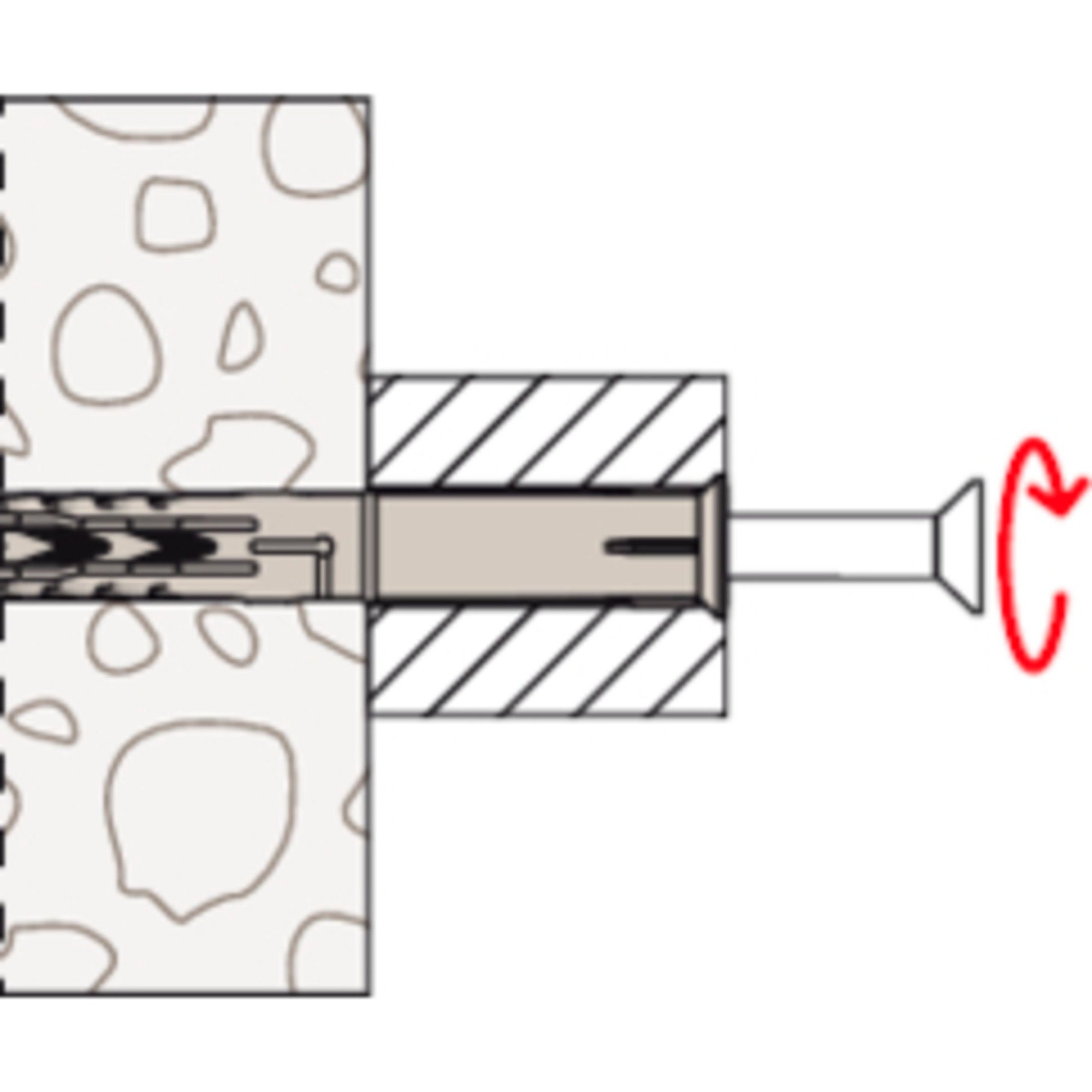 SXR (100 Universaldübel Fischer fischer 6x60, Dübel, Langschaftdübel