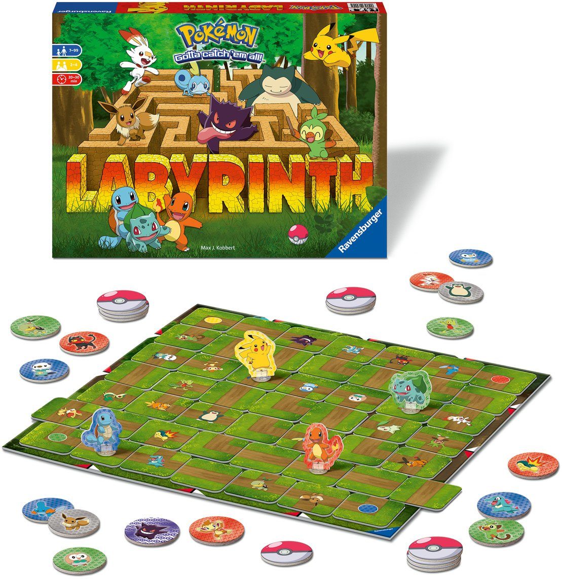 - Labyrinth, Made Ravensburger Pokémon Wald - Europe Spiel, schützt Familienspiel weltweit; in FSC®