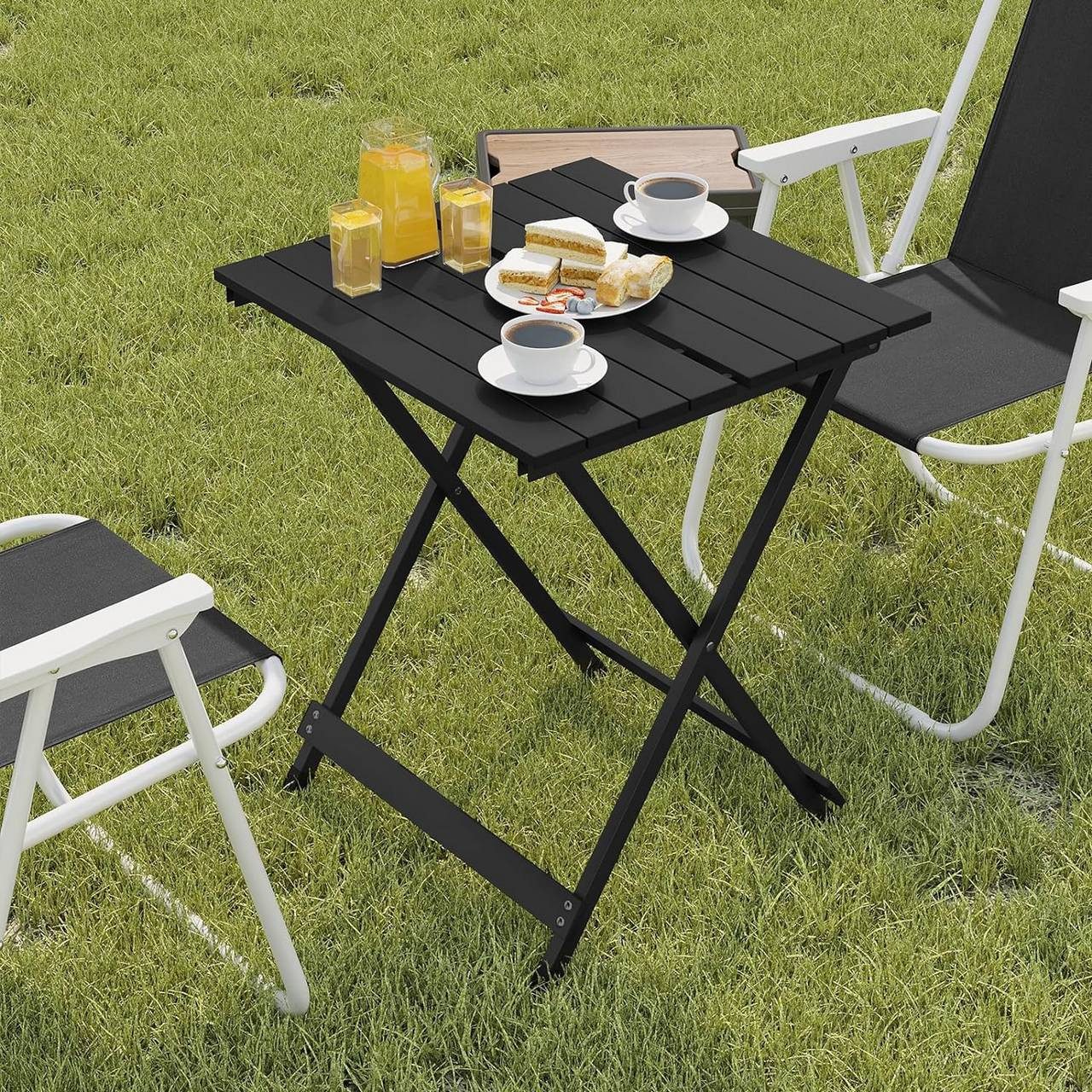 Woltu Campingtisch (1-St), Gartentisch Klappbar aus Aluminium,50.5x47x59.5c günstig online kaufen