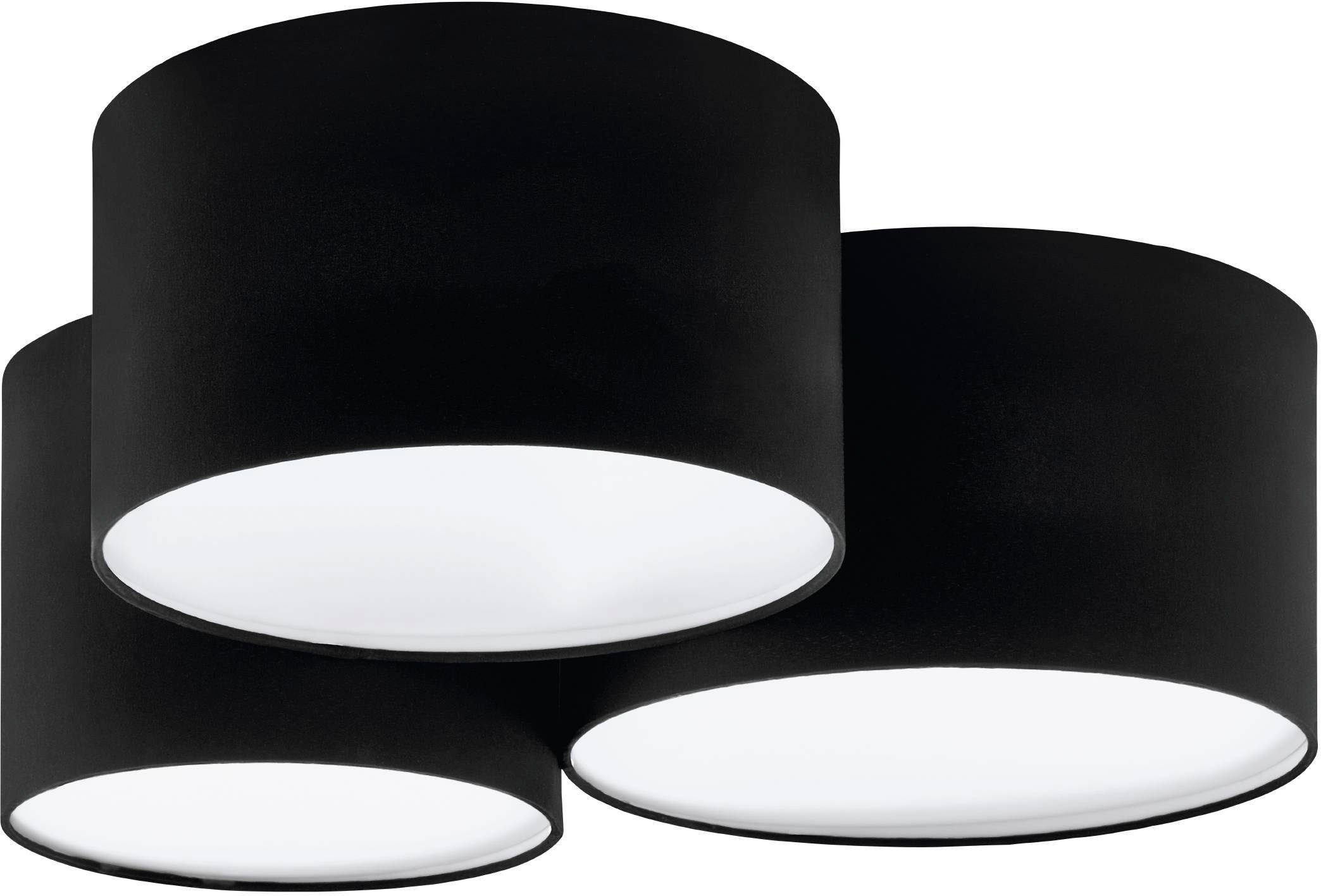 EGLO Deckenleuchte PASTORE, Leuchtmittel wechselbar, ohne Leuchtmittel, Wohnzimmer, Esszimmer, Schlafzimmer, Textilschirme, 61x49,5x25,5cm