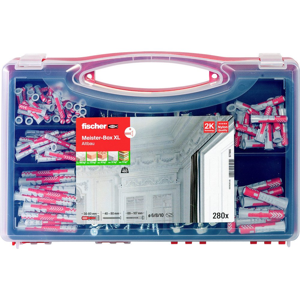Fischer Dübel-Set Fischer 577865 Meister-Box XL Altbau + S Dübel-Sortimentsbox 30 mm, 40