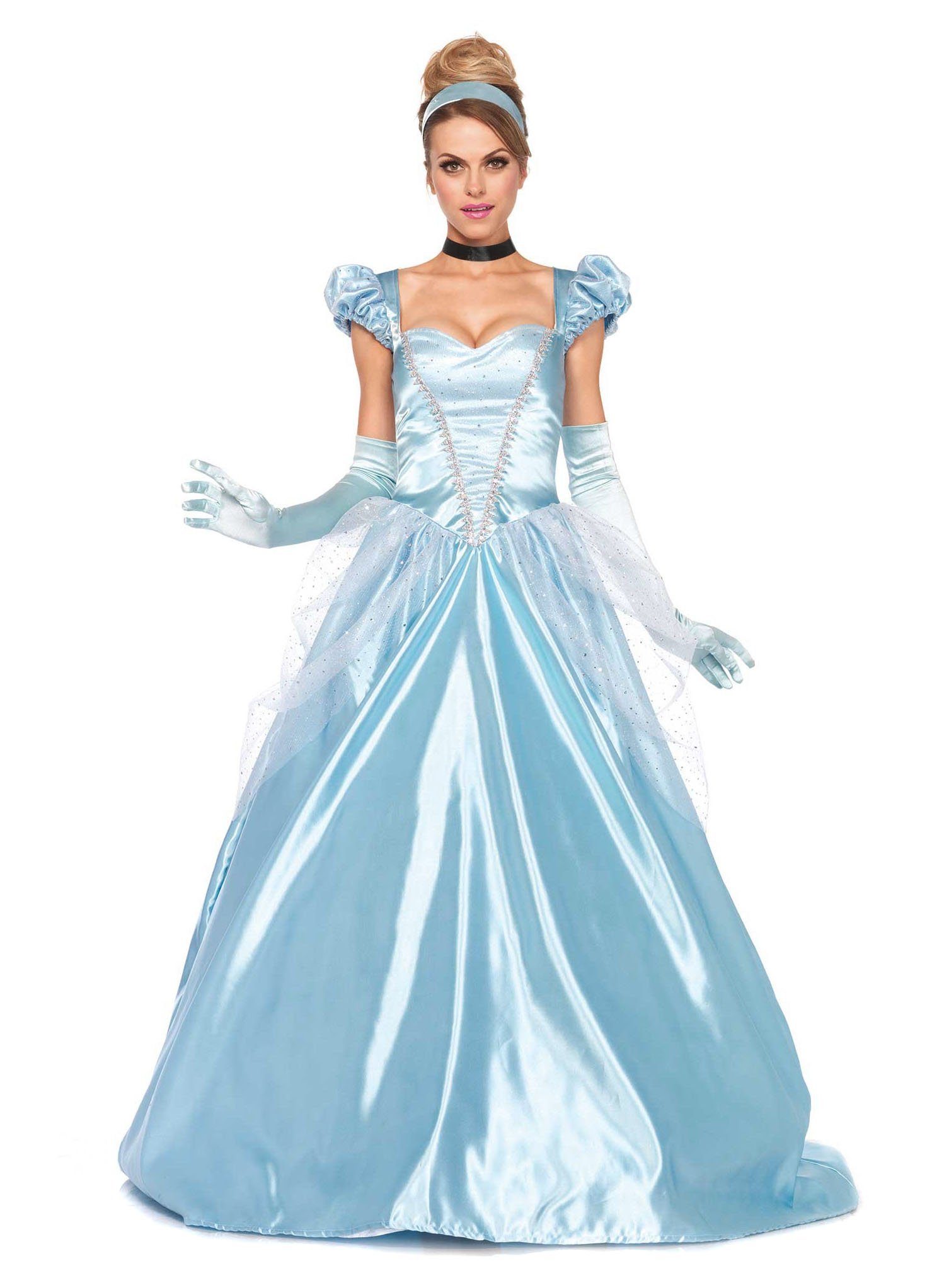 Leg Avenue Kostüm Klassische Cinderella - Prinzessin Fasching Kostüm, Hochwertiges Kostüm für märchenhafte Auftritte