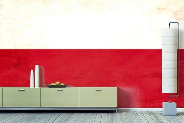 WandbilderXXL Fototapete Polen, glatt, Länderflaggen, Vliestapete, hochwertiger Digitaldruck, in verschiedenen Größen