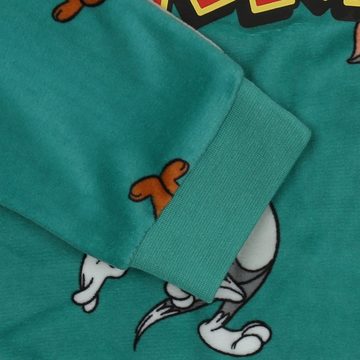 Sarcia.eu Schlafanzug Tom and Jerry Damen Schlafanzug in Türkis, zweiteilig, langärmlig L